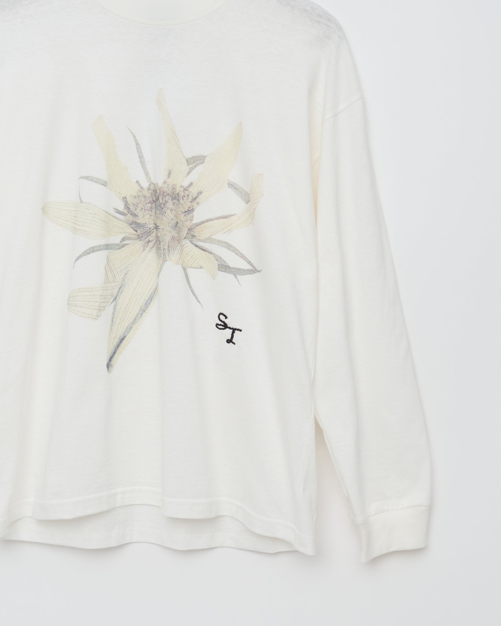 L/S Tee, Printed Flower Graphic