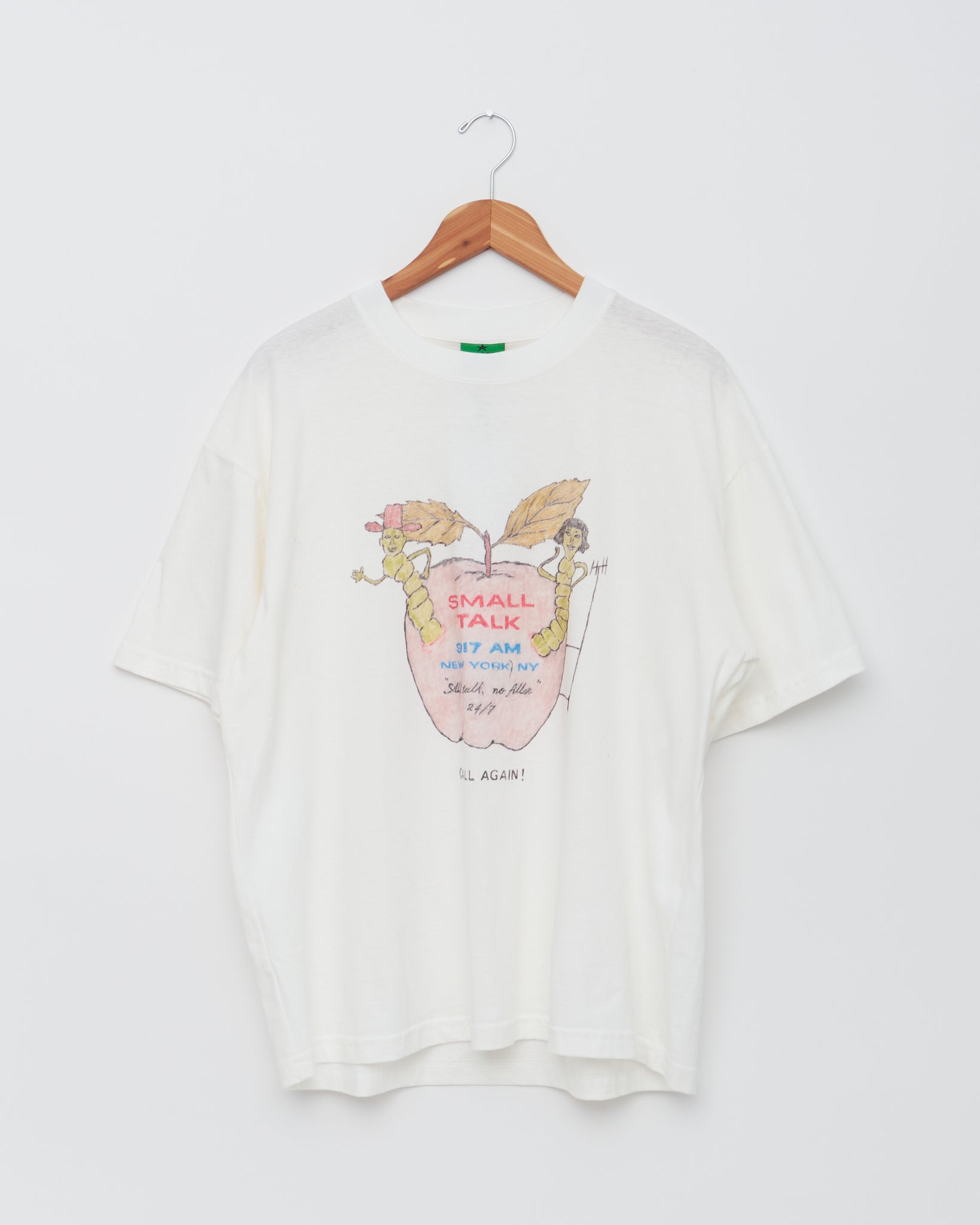 S/S Tee, Hand Drawn Apple Graphic