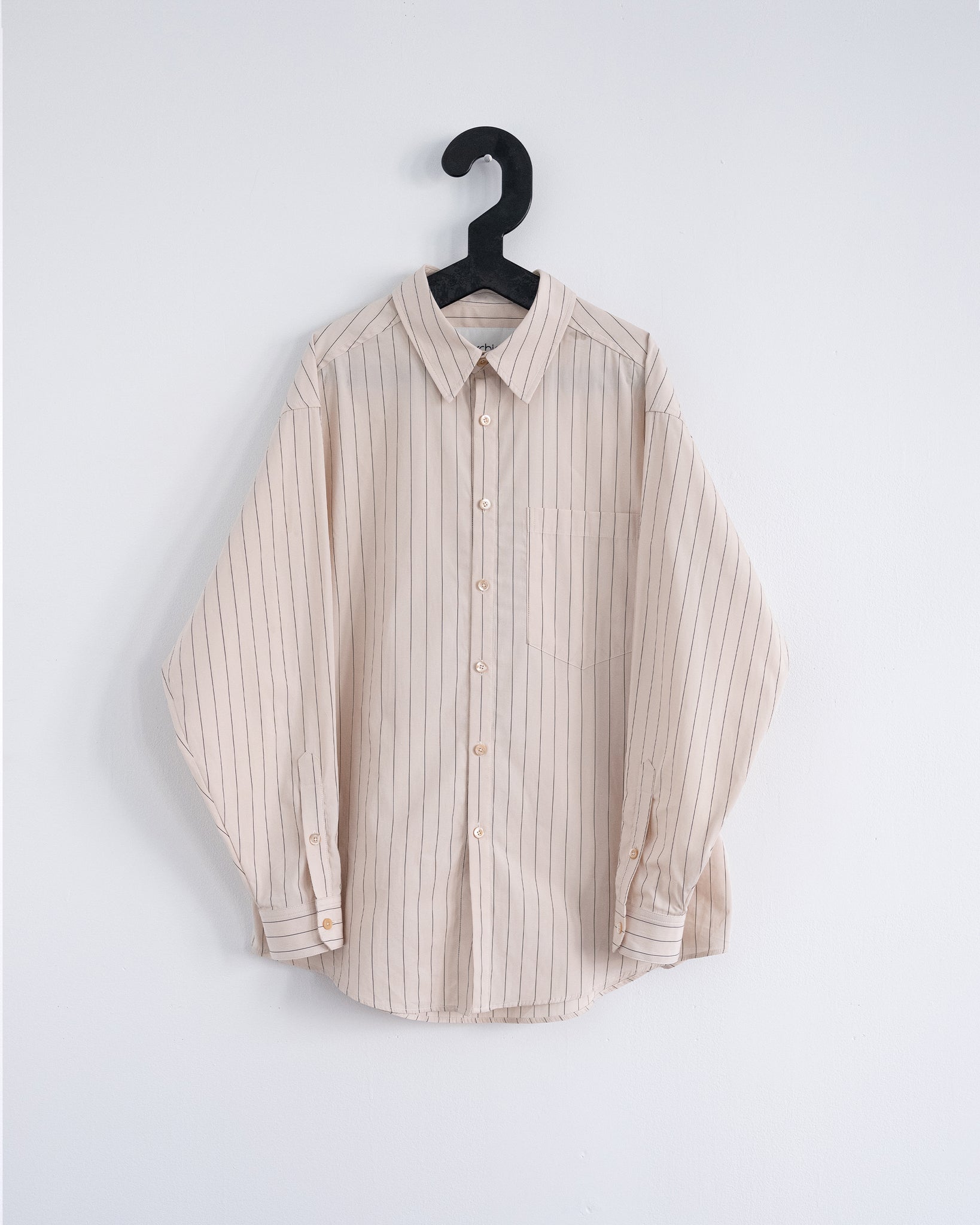 Sunday Shirt, Grey Pin Stripe