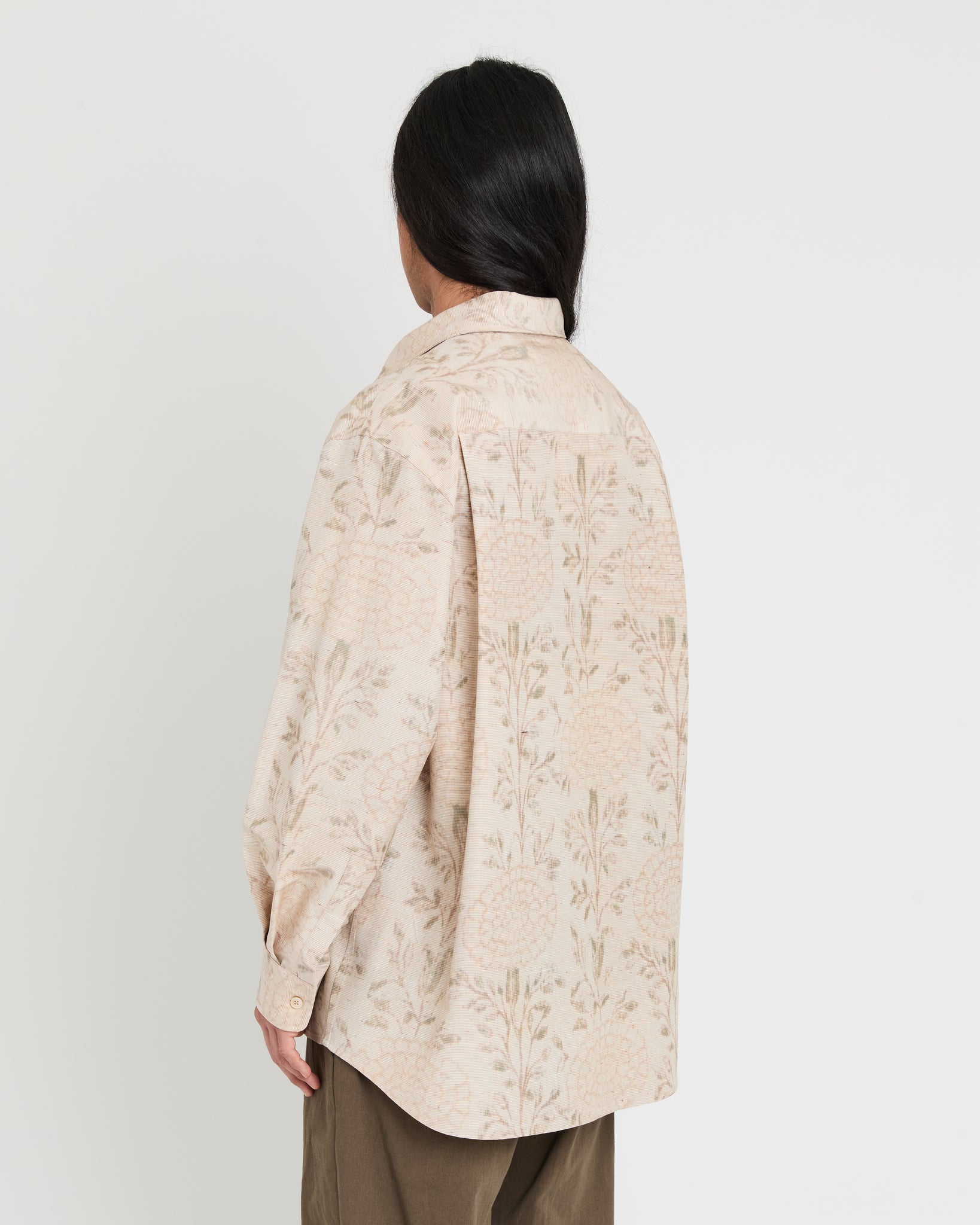 TK Shirt, Beige Floral Pattern