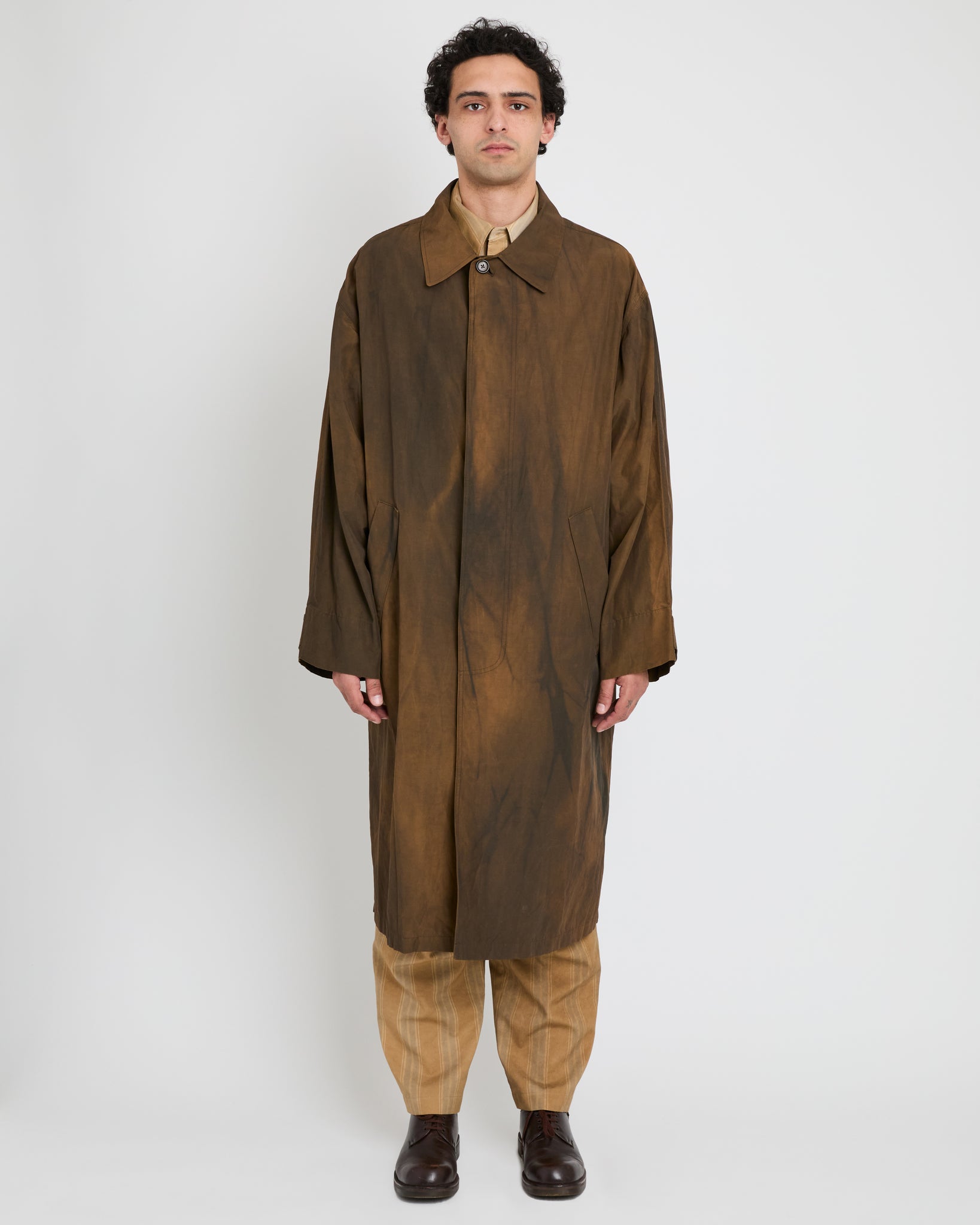 Trench Coat, Wash Dark Brown