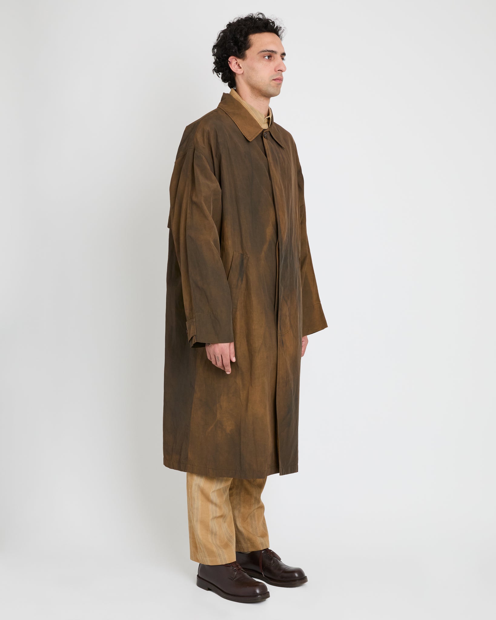 Trench Coat, Wash Dark Brown