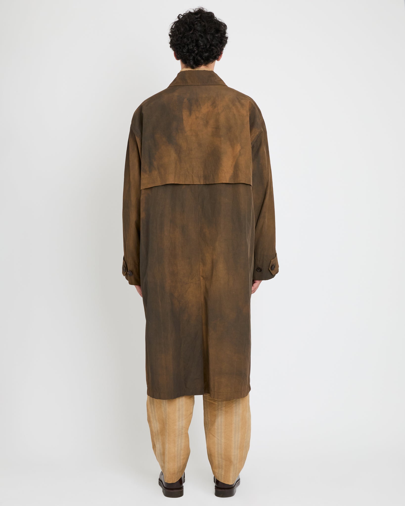 Trench Coat, Wash Dark Brown