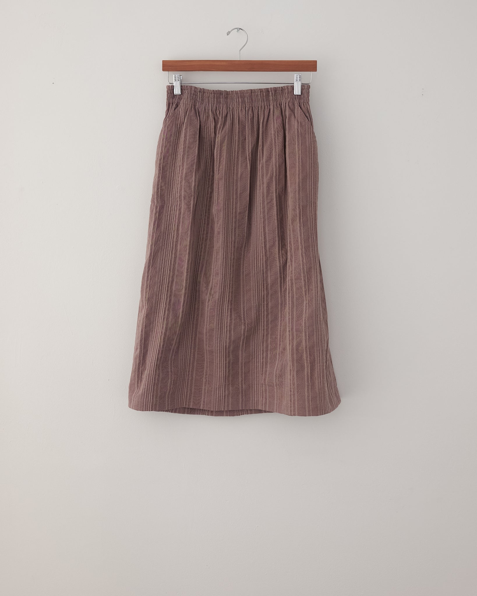 Vintage Skirt, 70s Weaved Cotton
