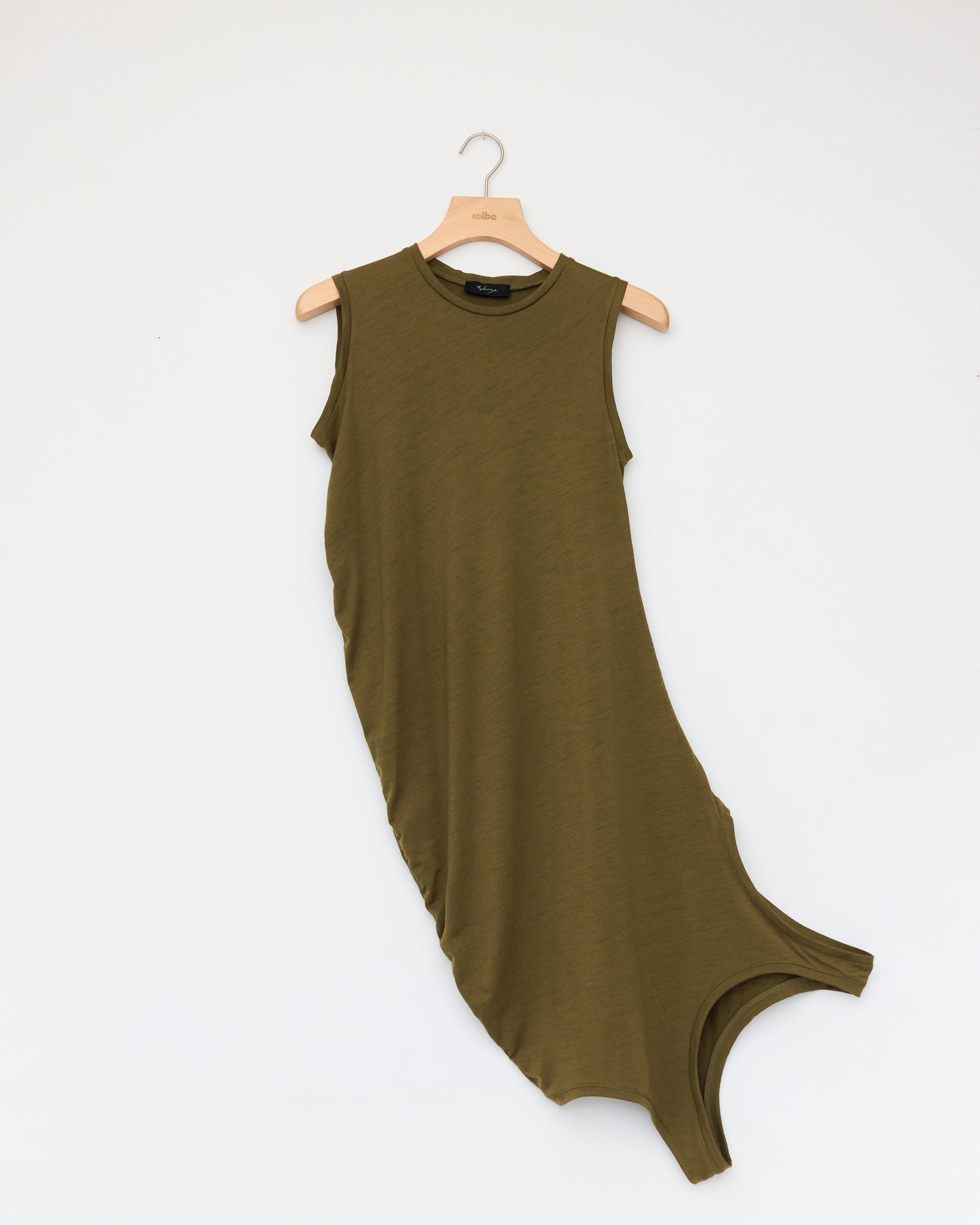 Double Layered Tank, Olive