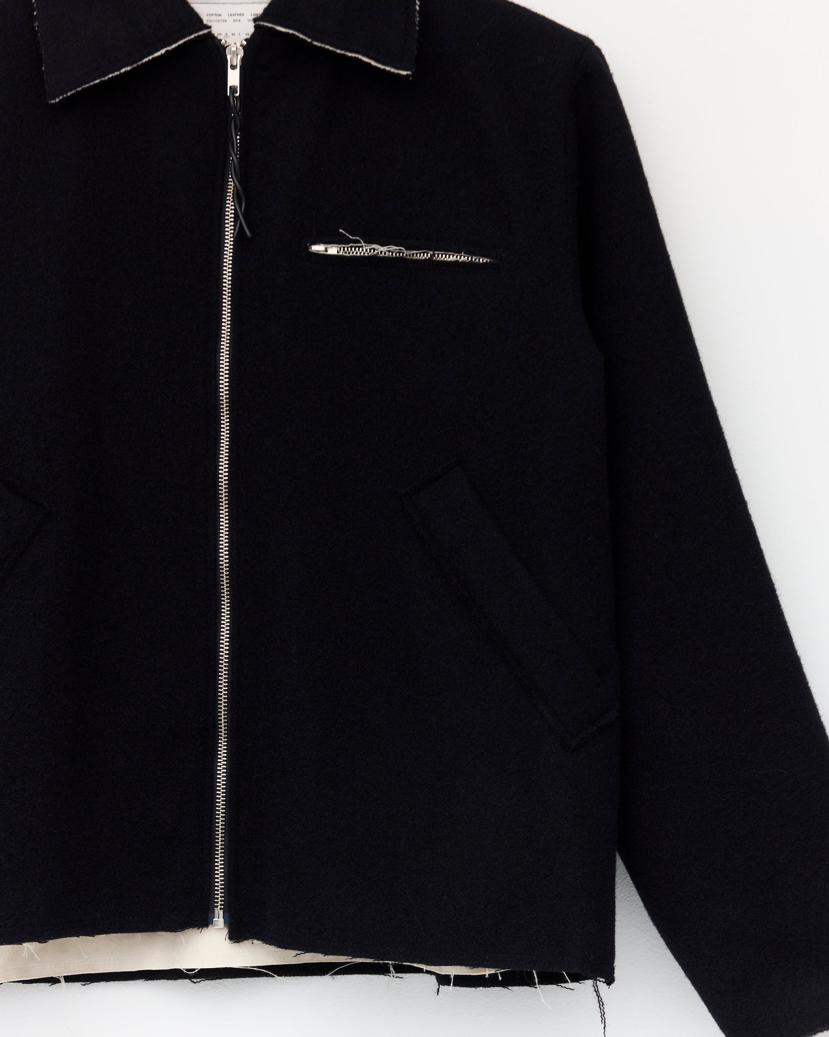 Fitted Simple Jacket, Black