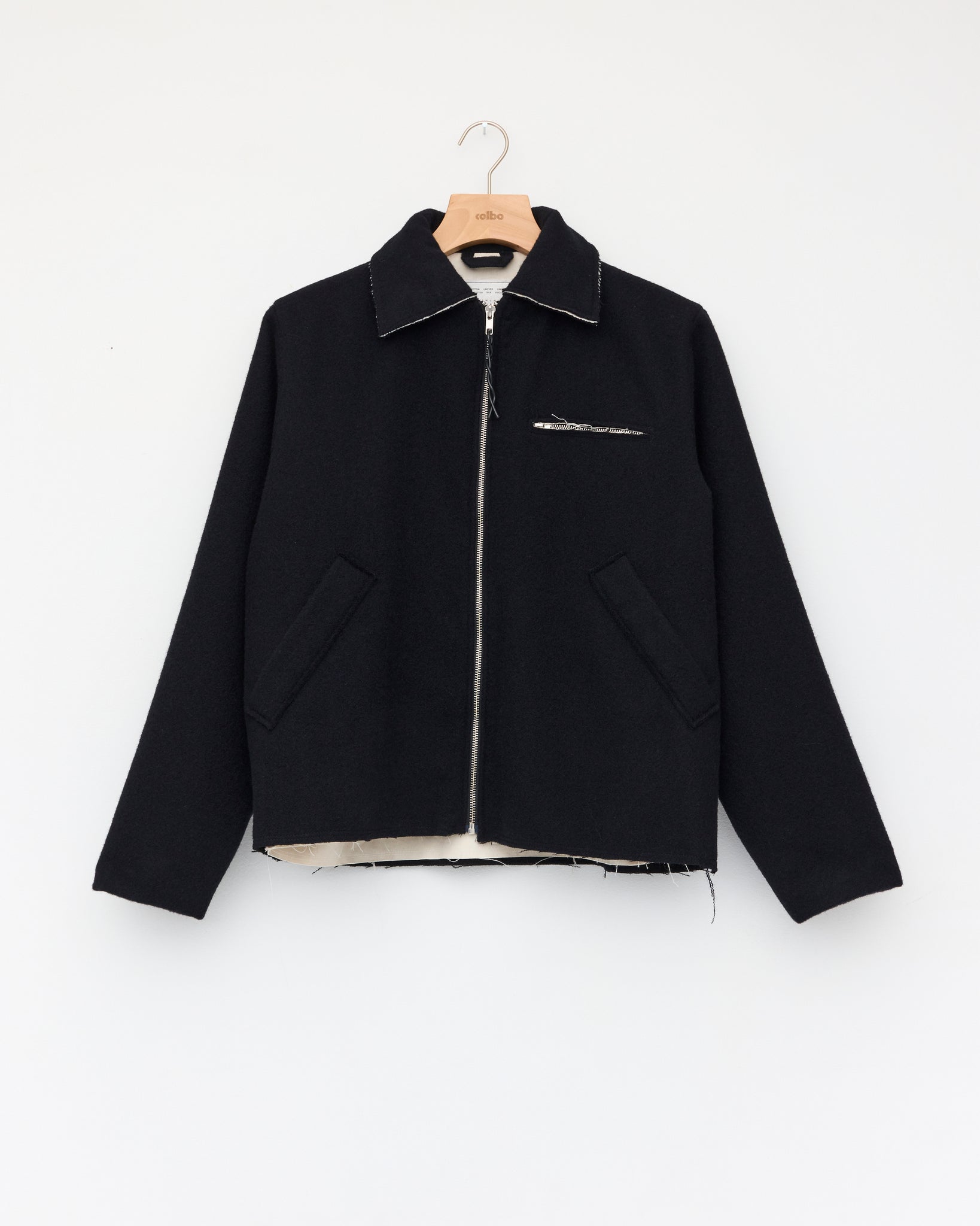 Fitted Simple Jacket, Black