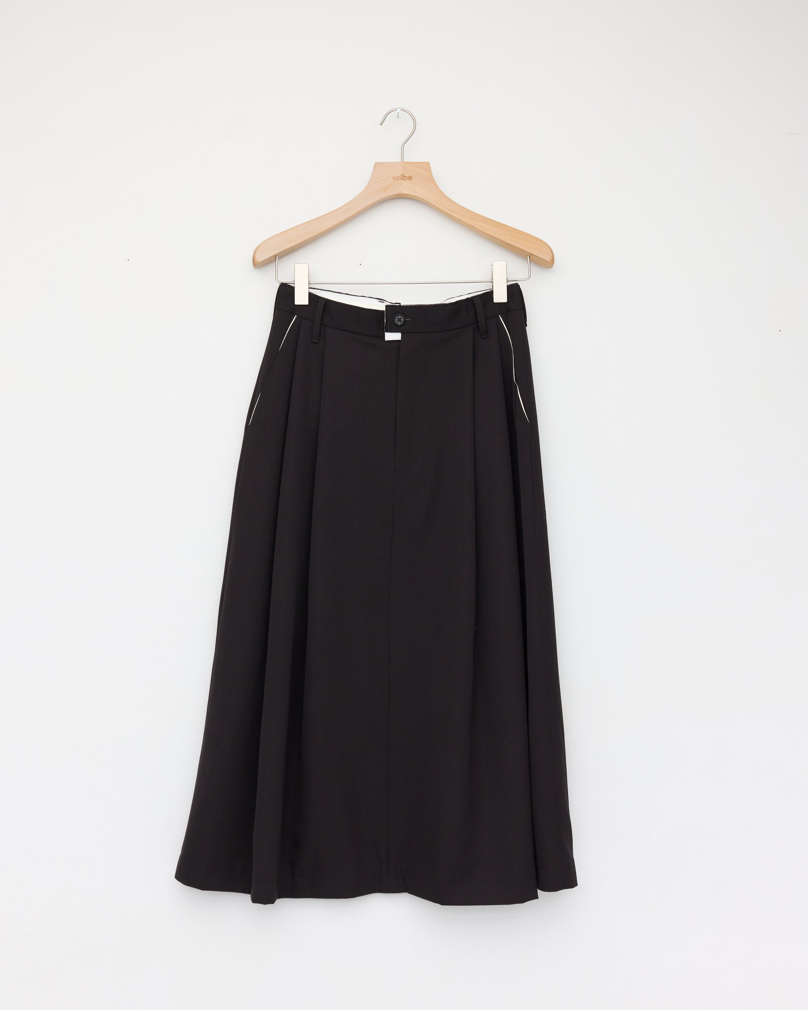Suit Pants Skirt , Faded Black