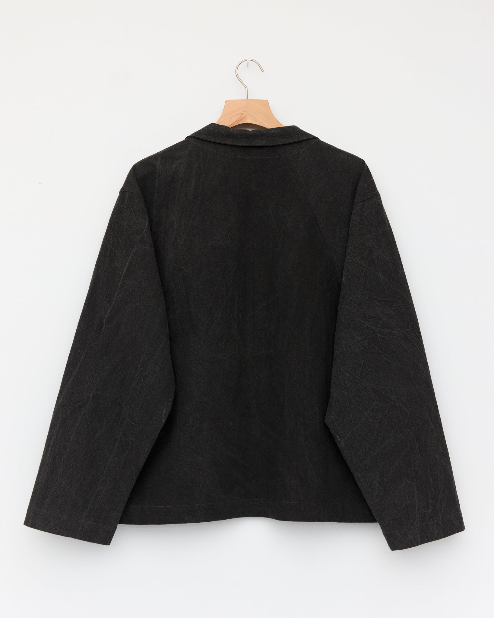 V-Neck Work Smock, Dark Charcoal