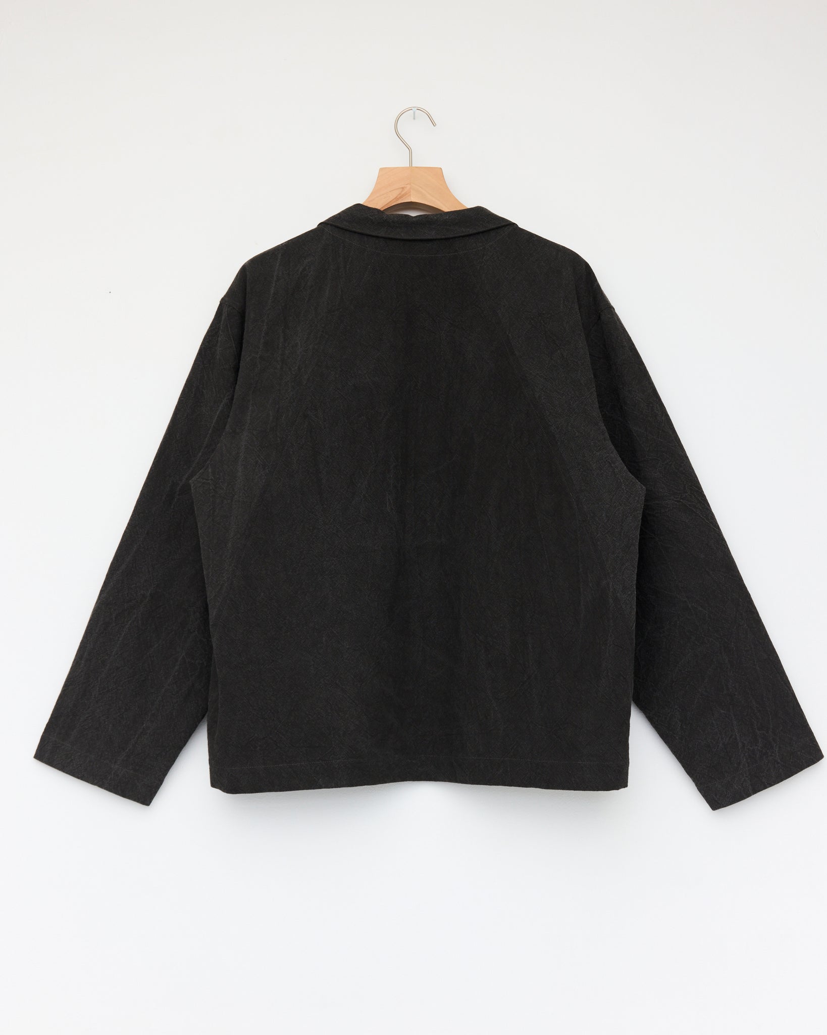 V-Neck Work Smock, Dark Charcoal