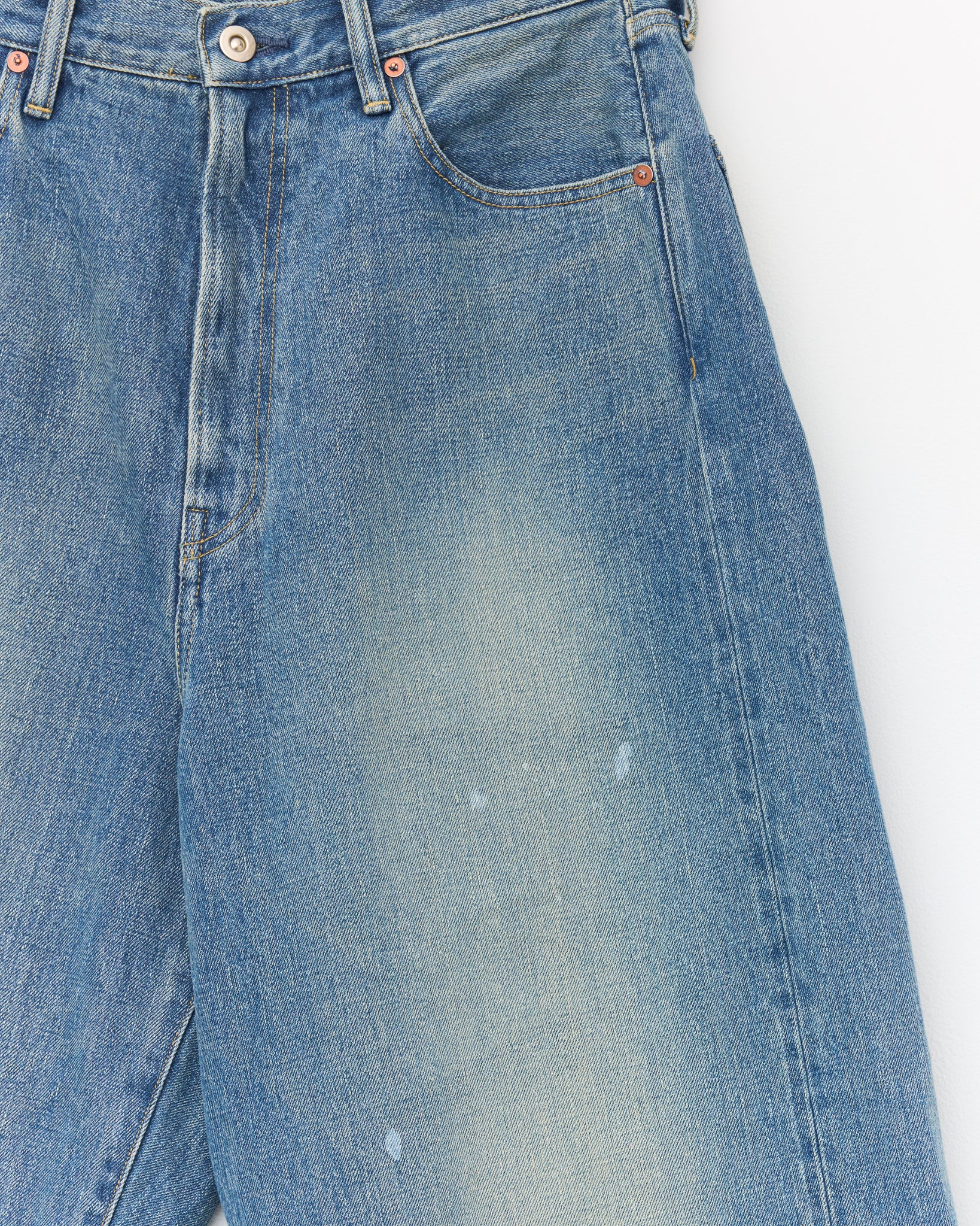 5Pocket Baggy Pants, Fade Indigo
