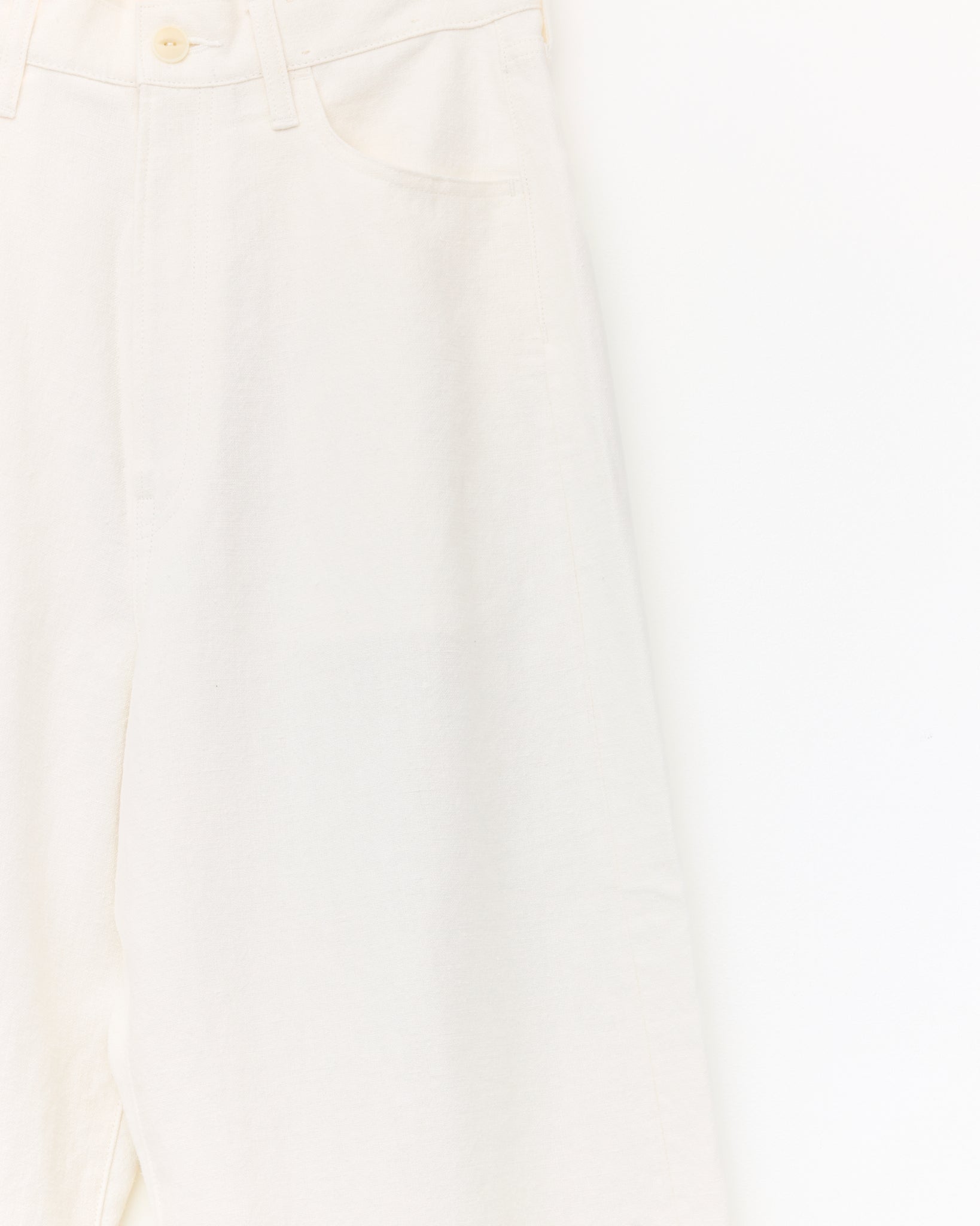 5Pocket Baggy Pants Hemp, White