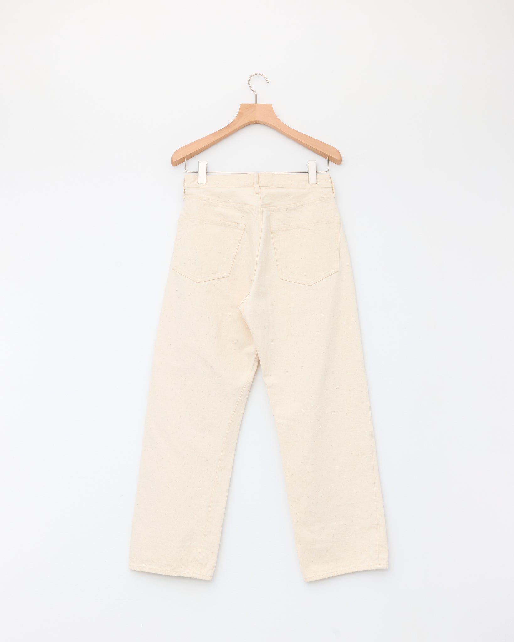 5Pocket Straight Pants, Ecru
