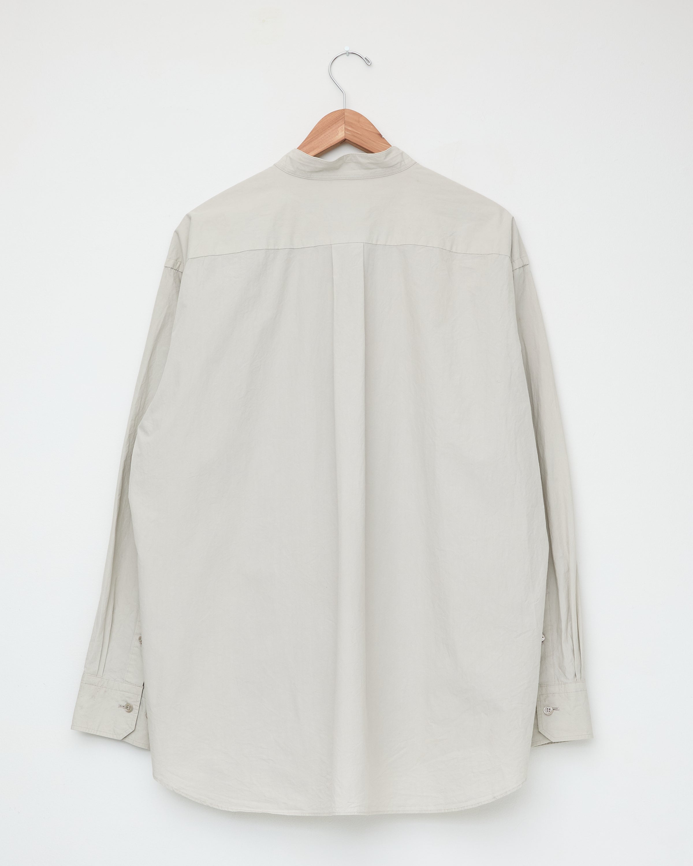 Cornier silk nep band collar shirt 日本製 Cornier silk nep band collar shirt 日本製 cornier Dorozome