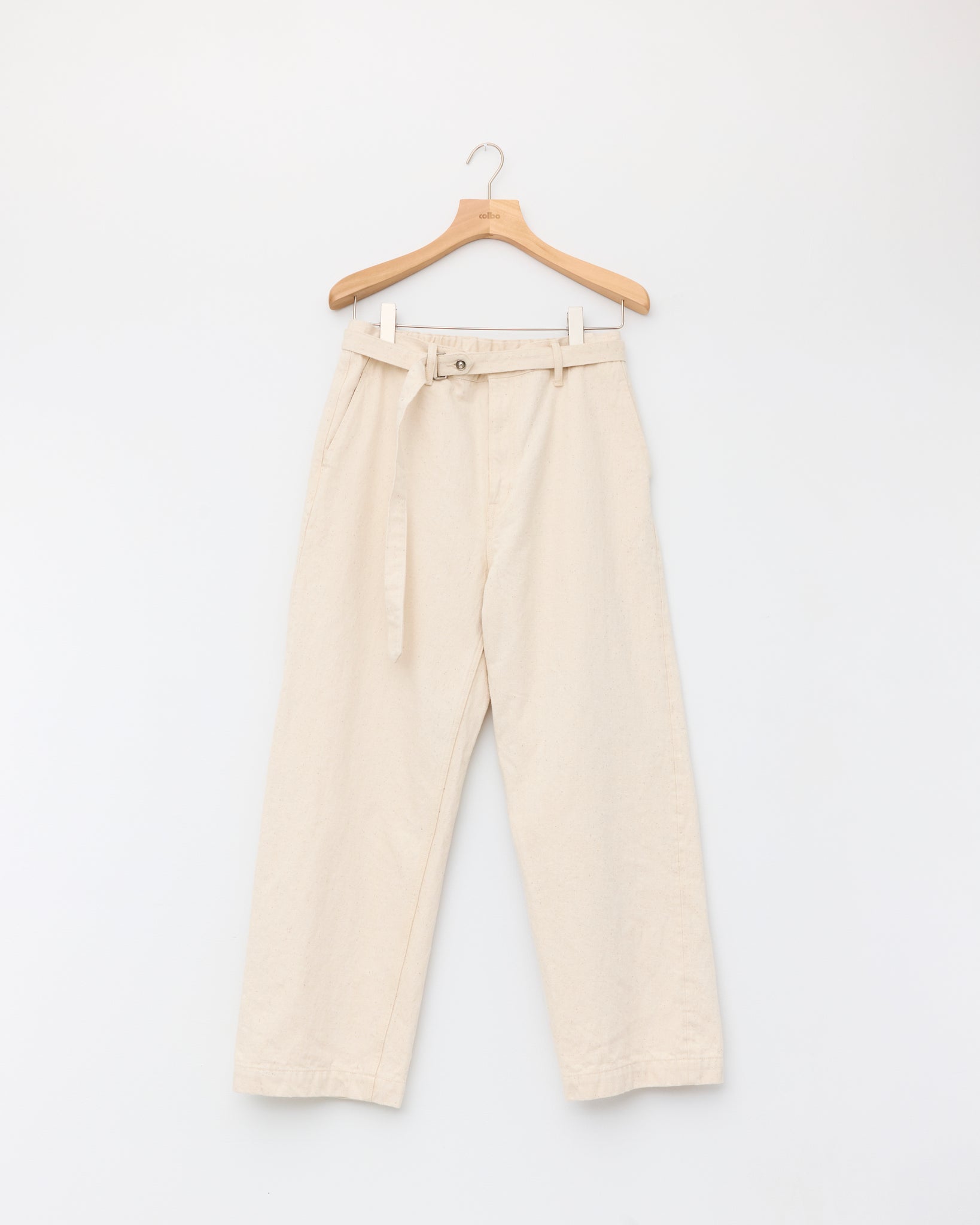 Belted Trousers, Ecru