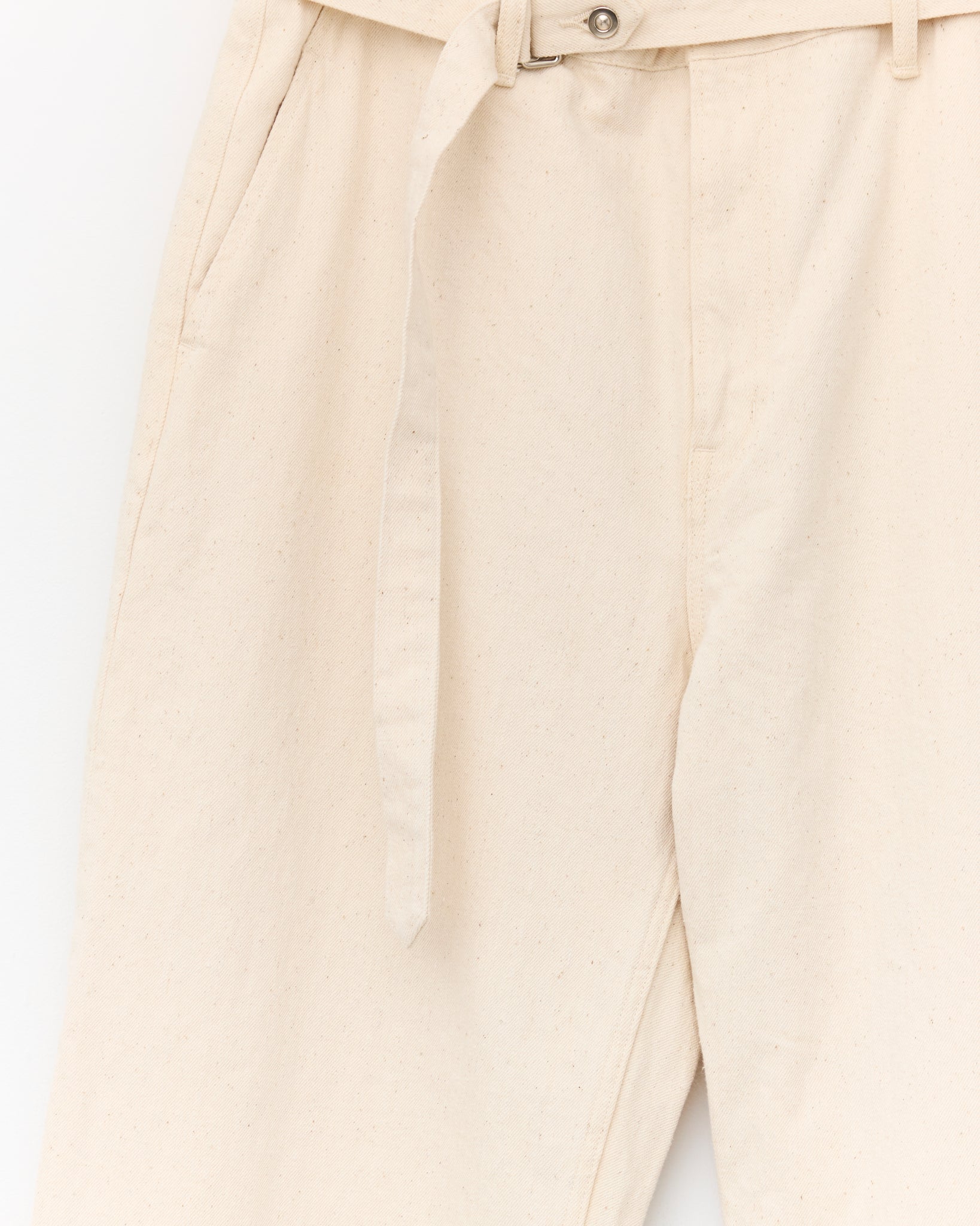 Belted Trousers, Ecru
