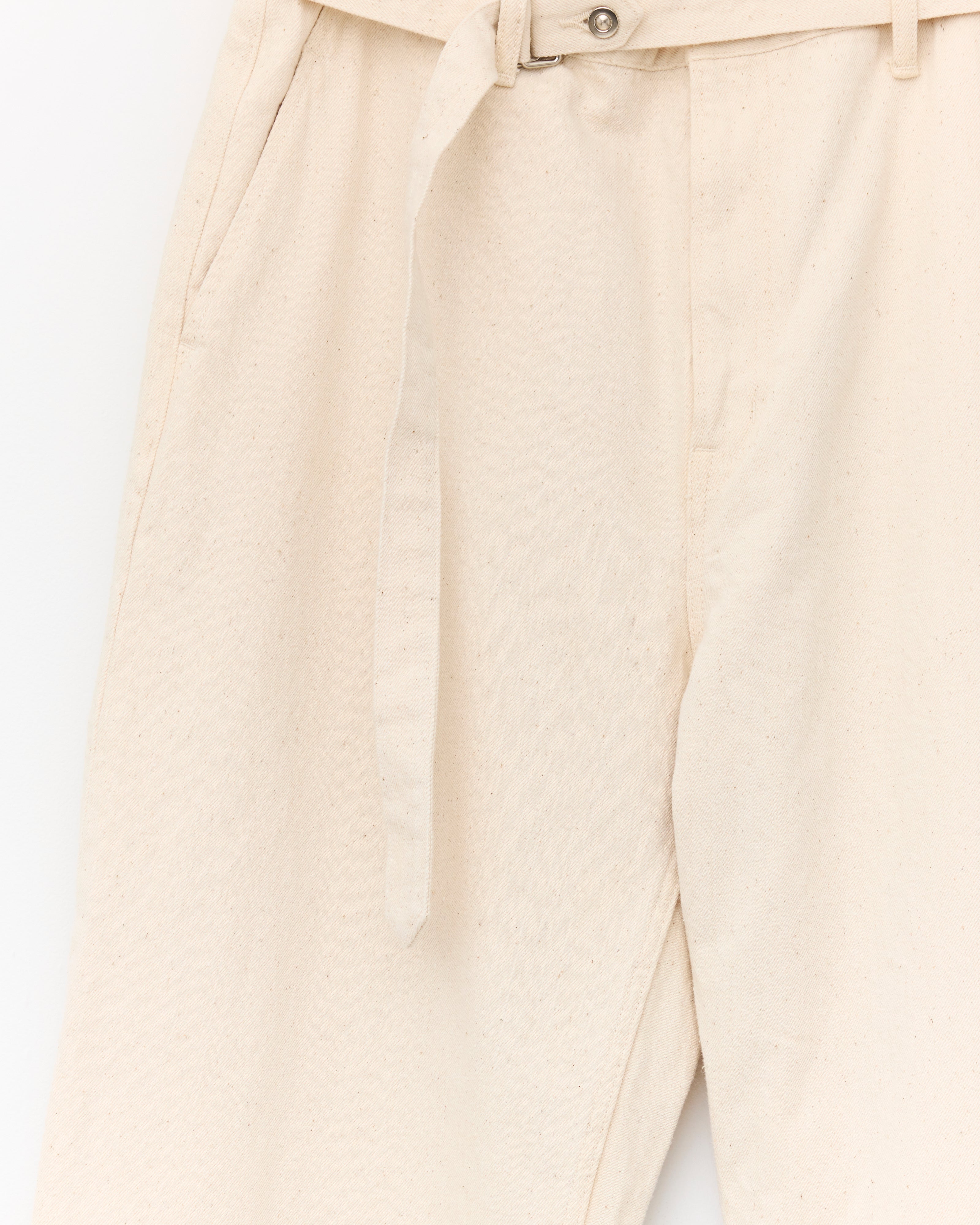 Belted Trousers, Ecru – Colbo