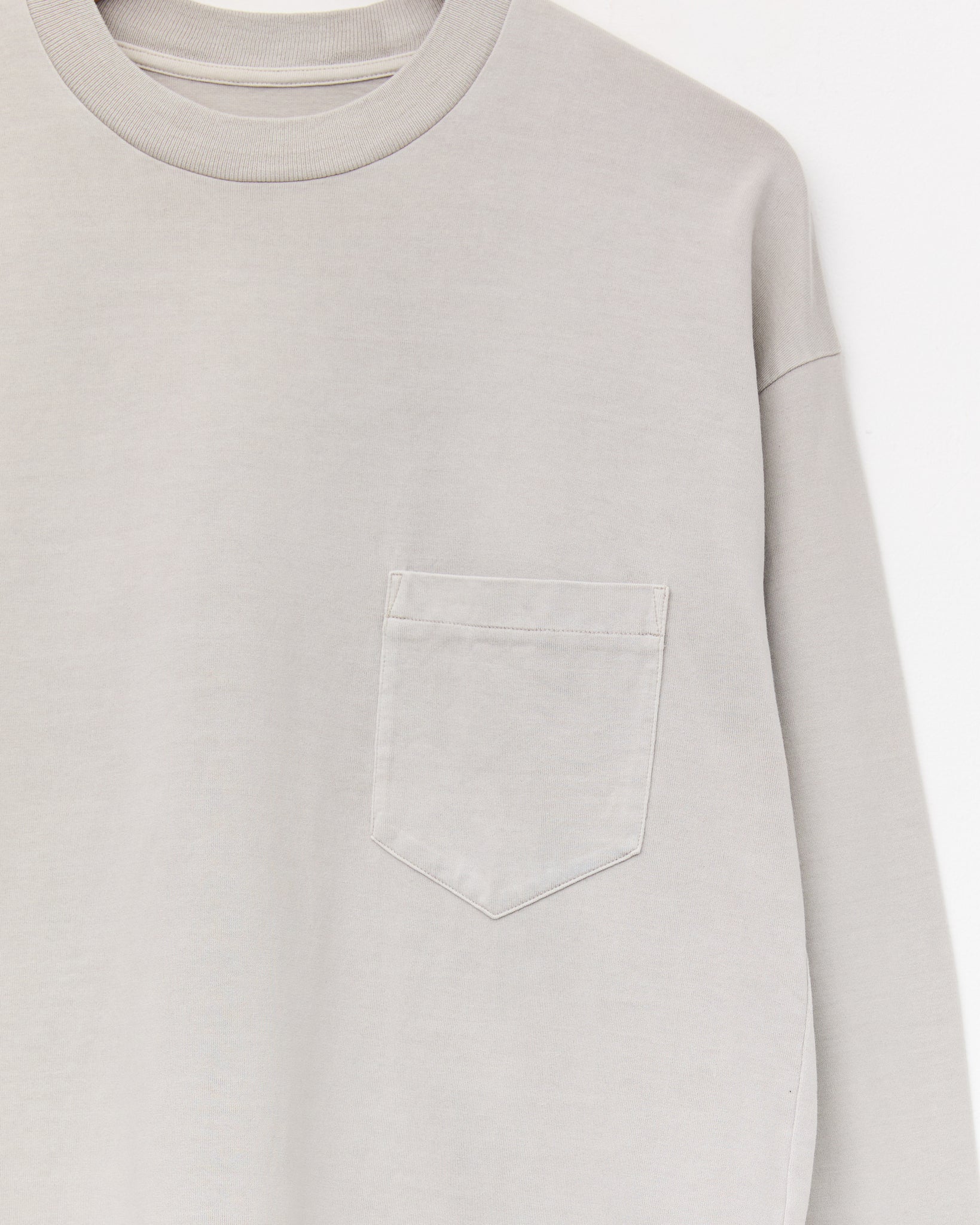 Big L/S Pocket T-Shirt, Black Rice