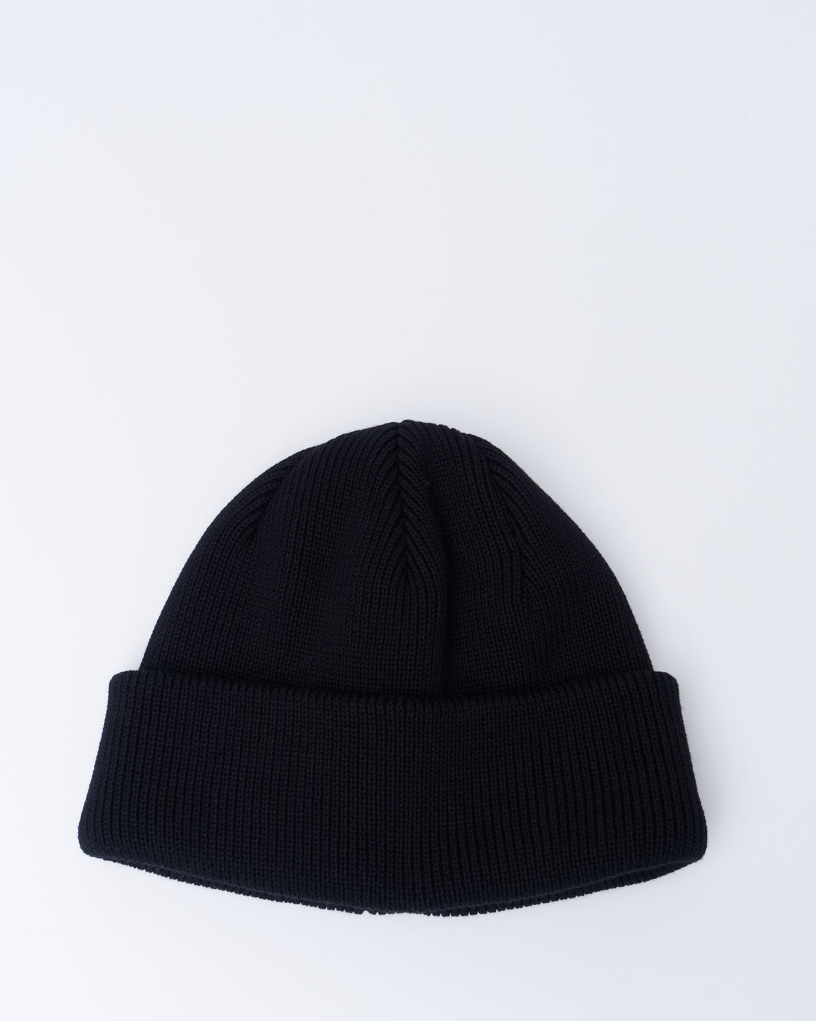 Cotton Knit Big Watch Cap , Black