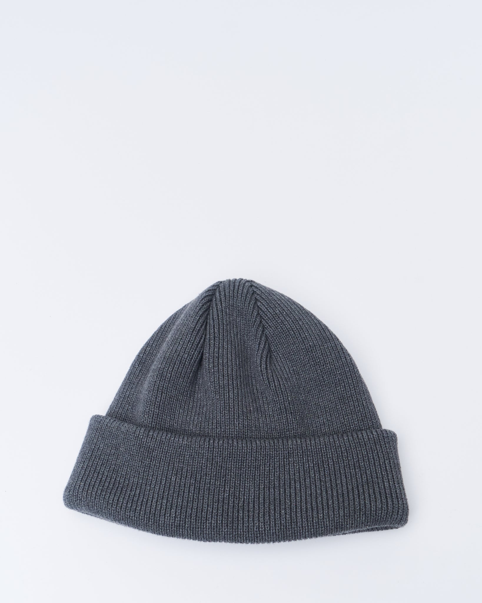 Cotton Knit Big Watch Cap, Heather Gray