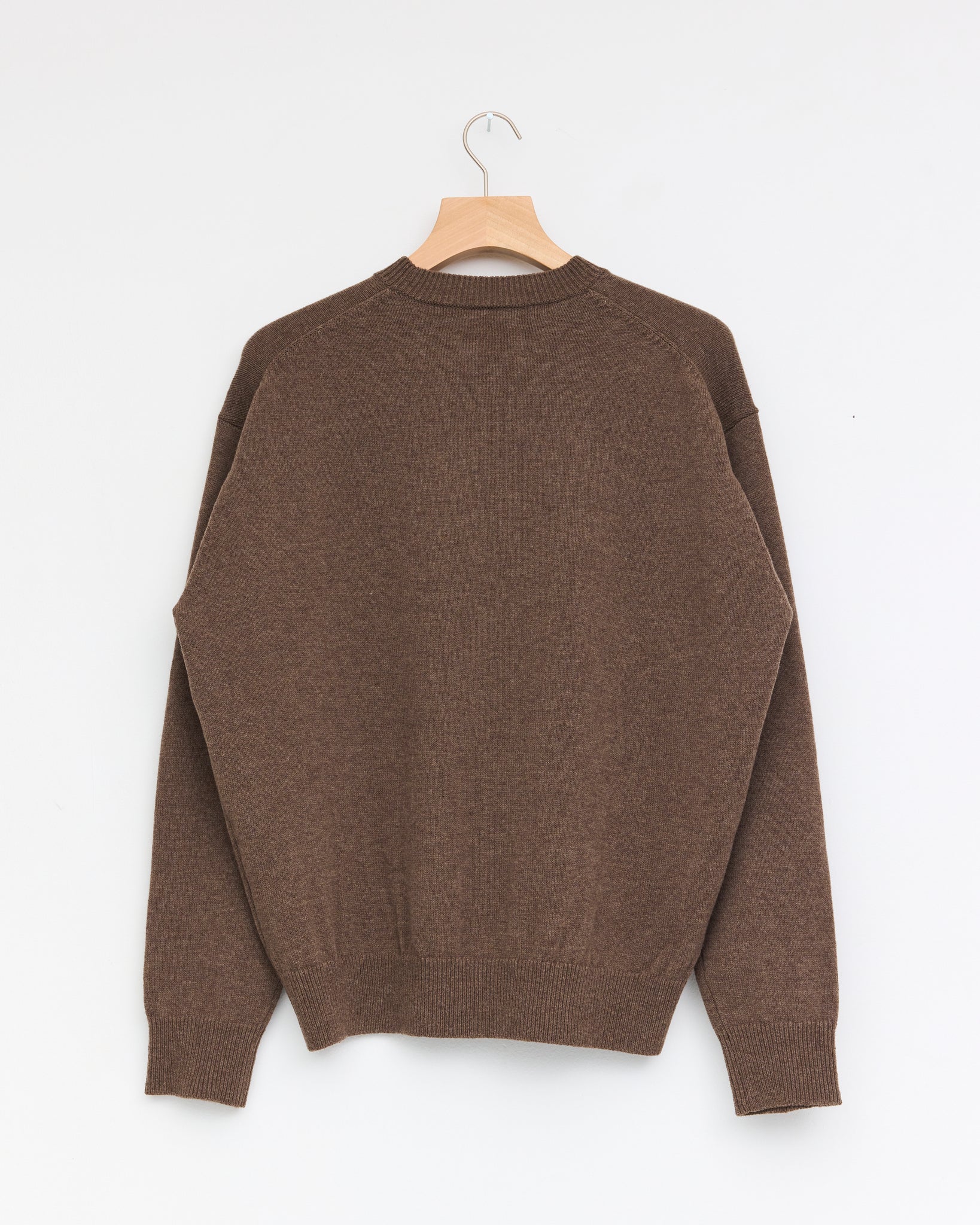 Crew Neck Knit, Brown