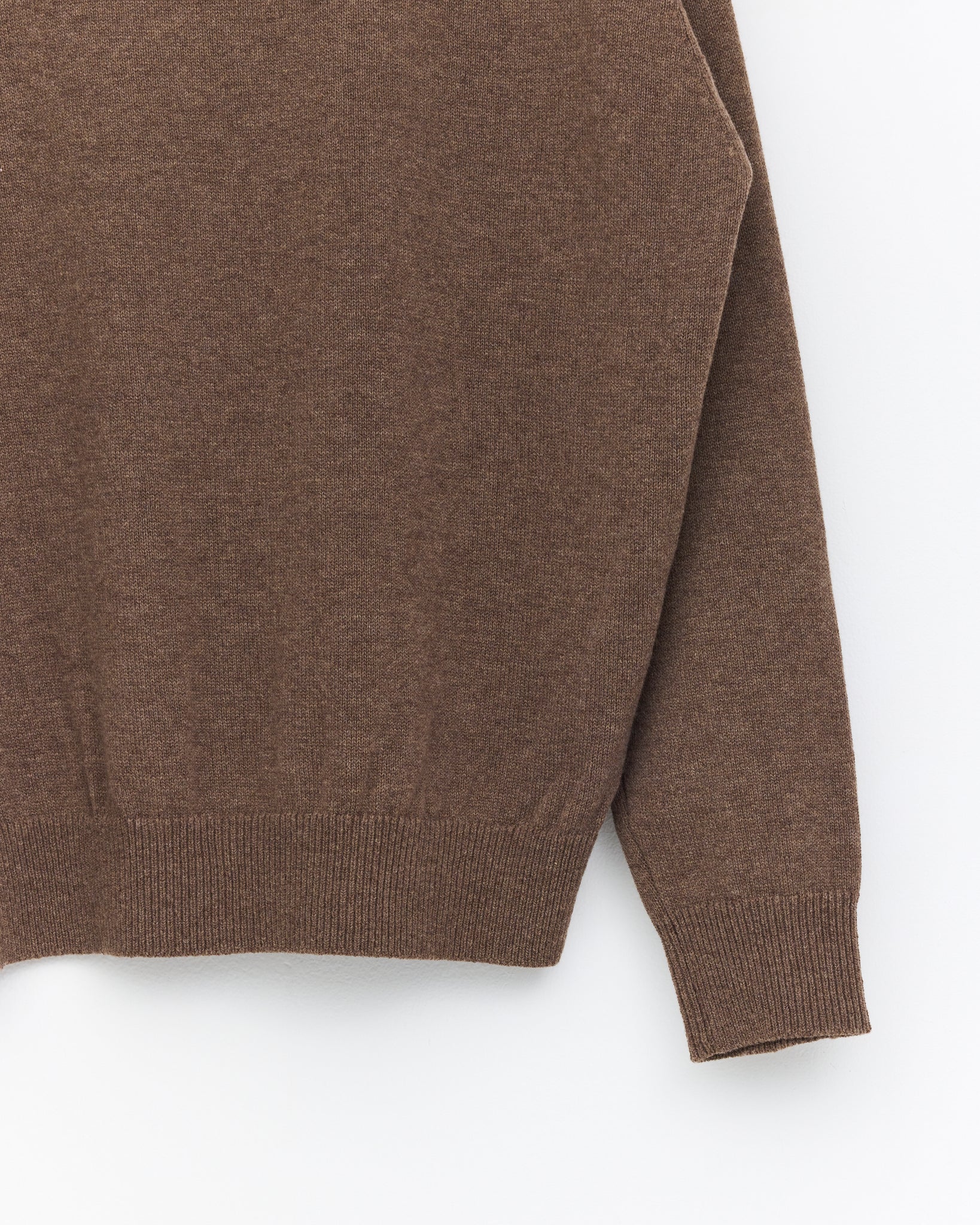 Crew Neck Knit, Brown