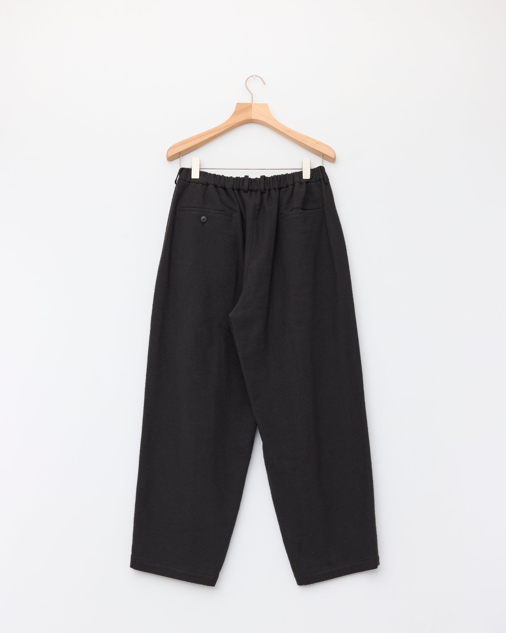Double Pleated Wide Easy Pants, Brown