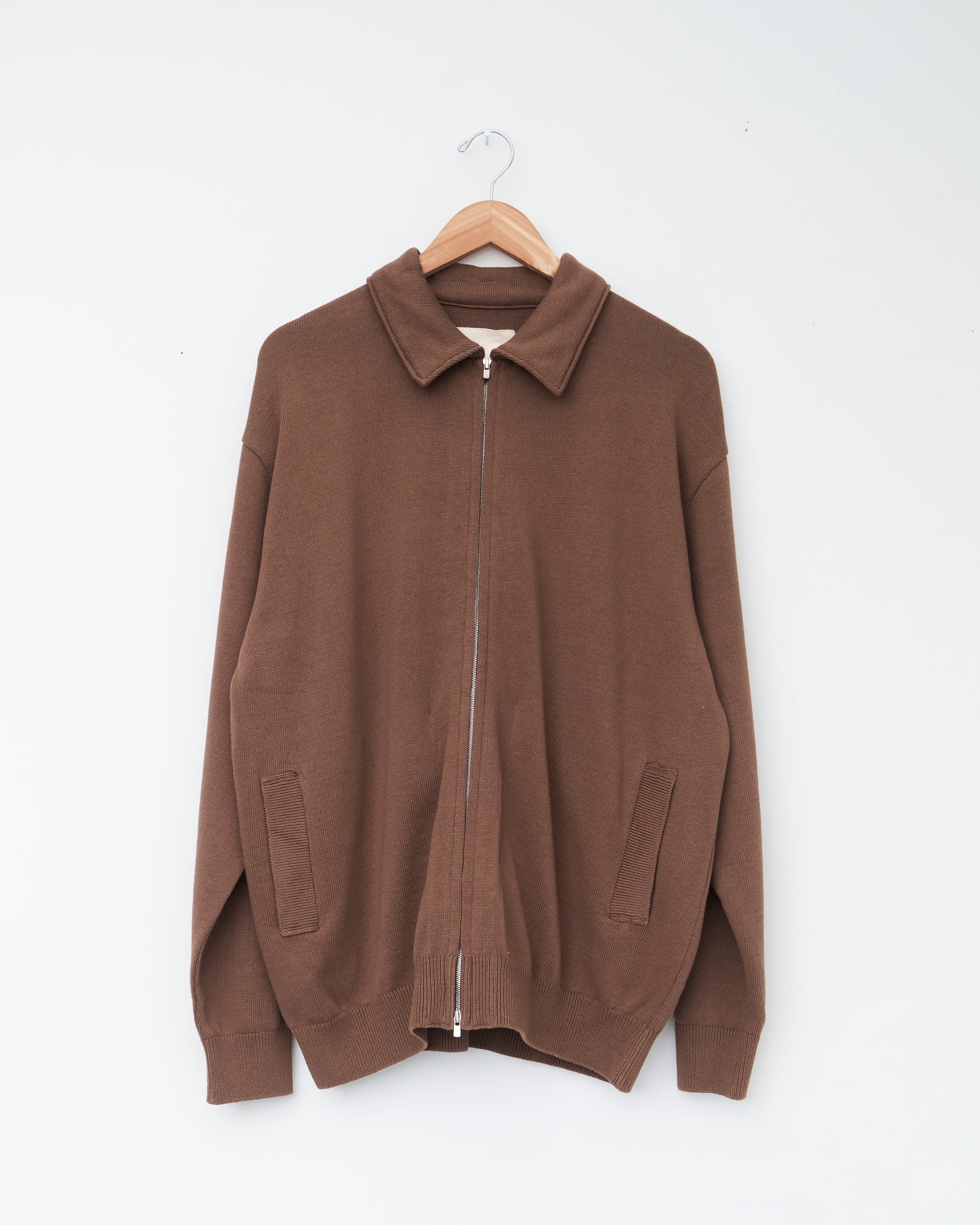 Knit Coach Jacket, Beige