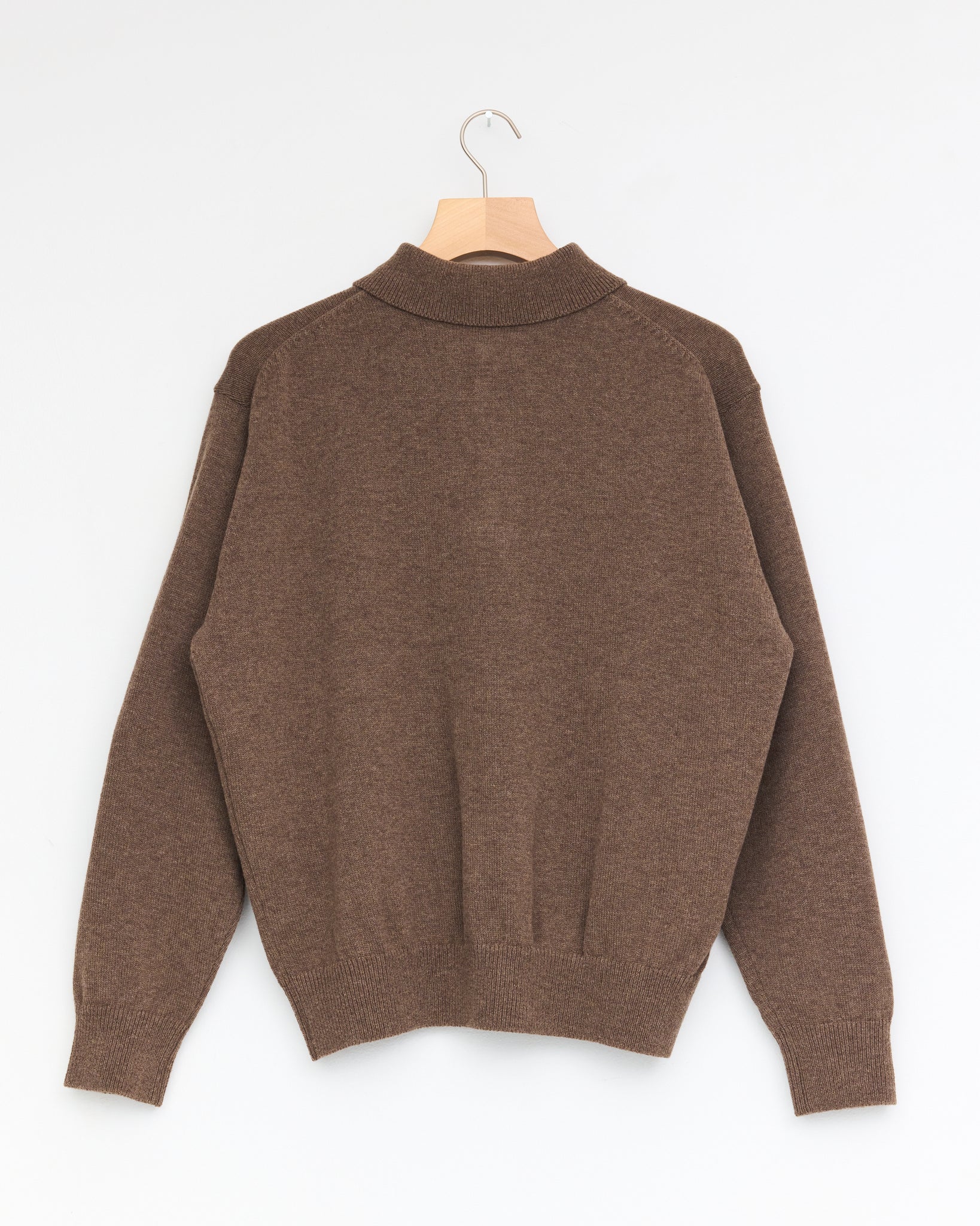 Knit Polo, Brown