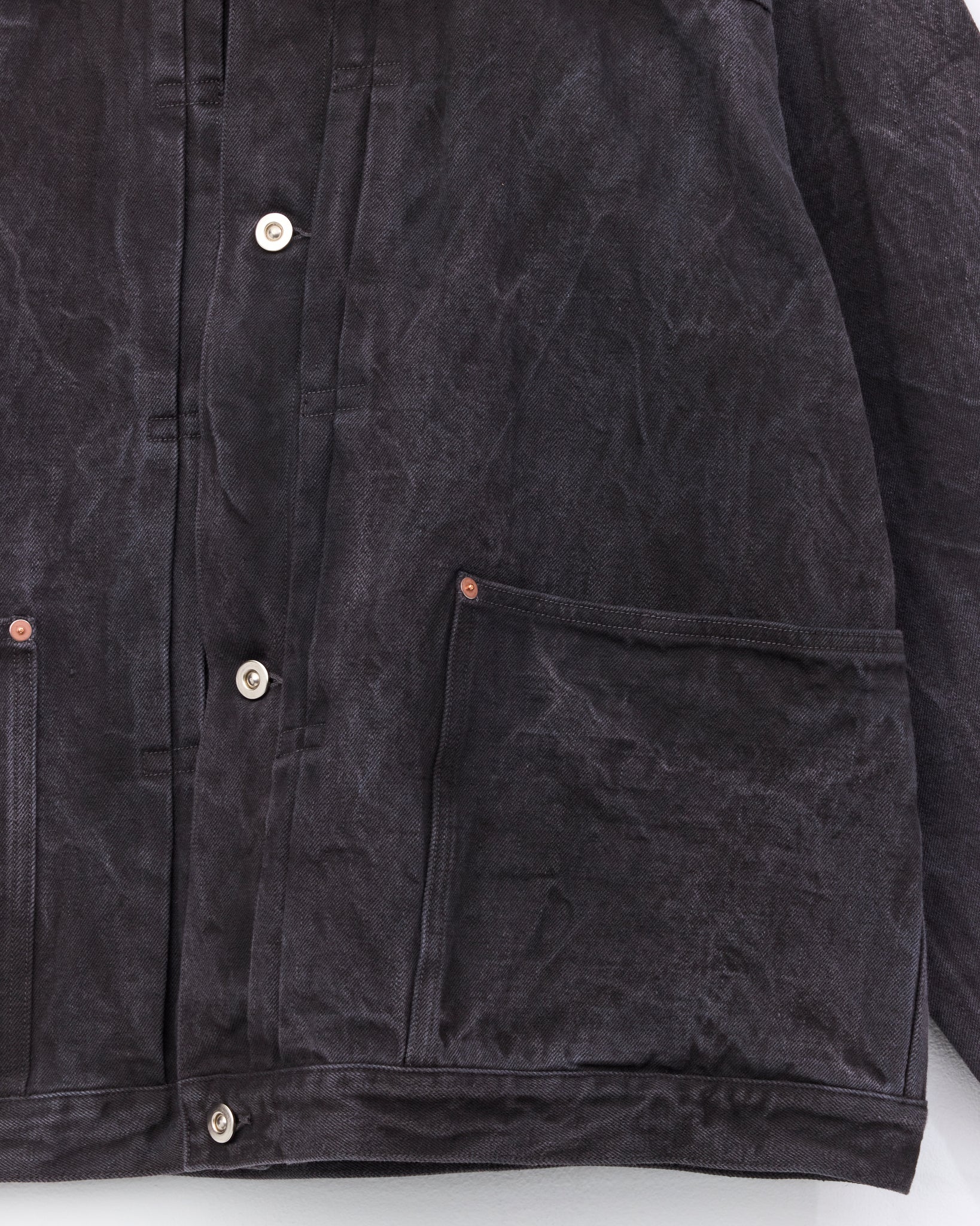 Pleats Blouse, Sumi Ink