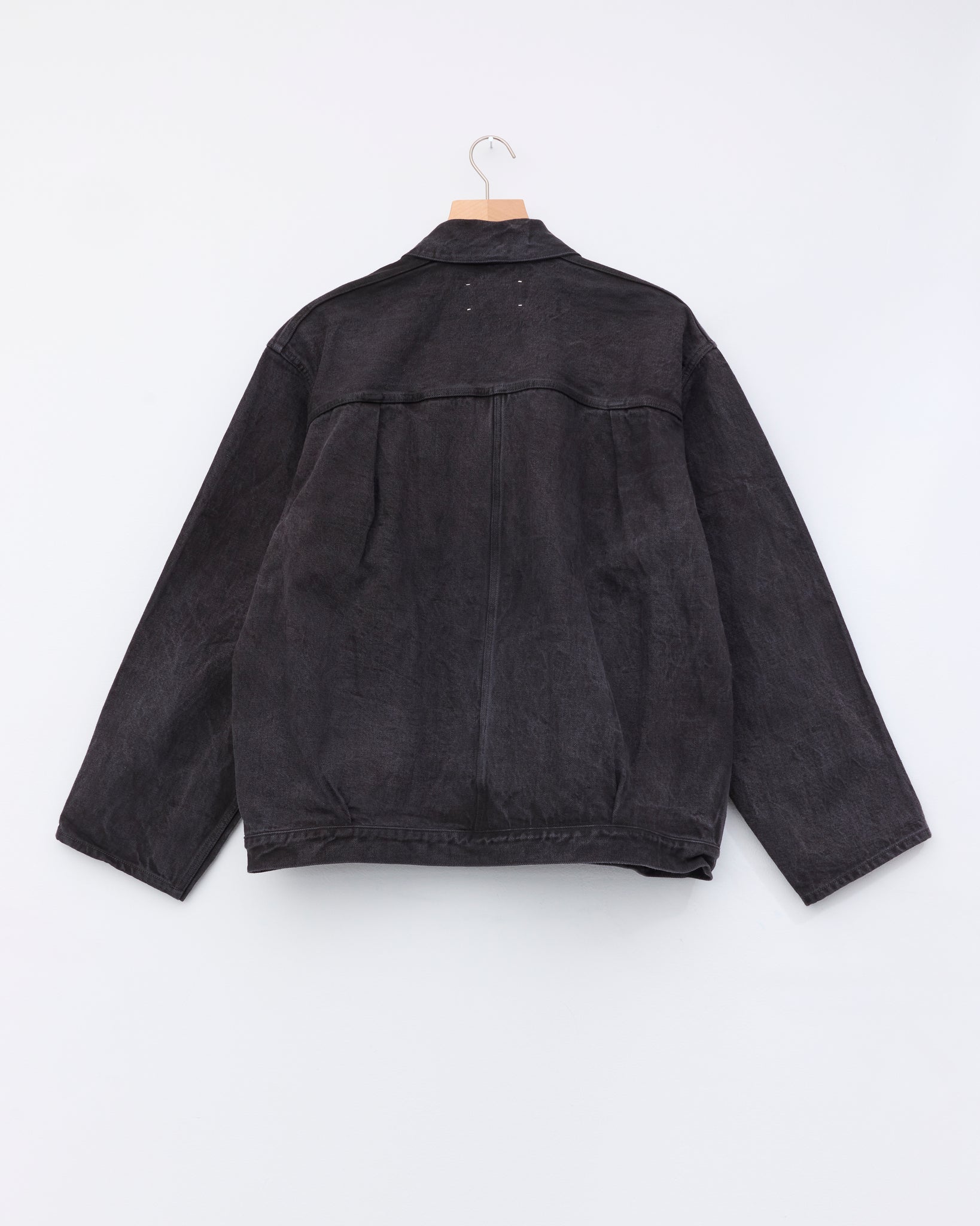 Pleats Blouse, Sumi Ink