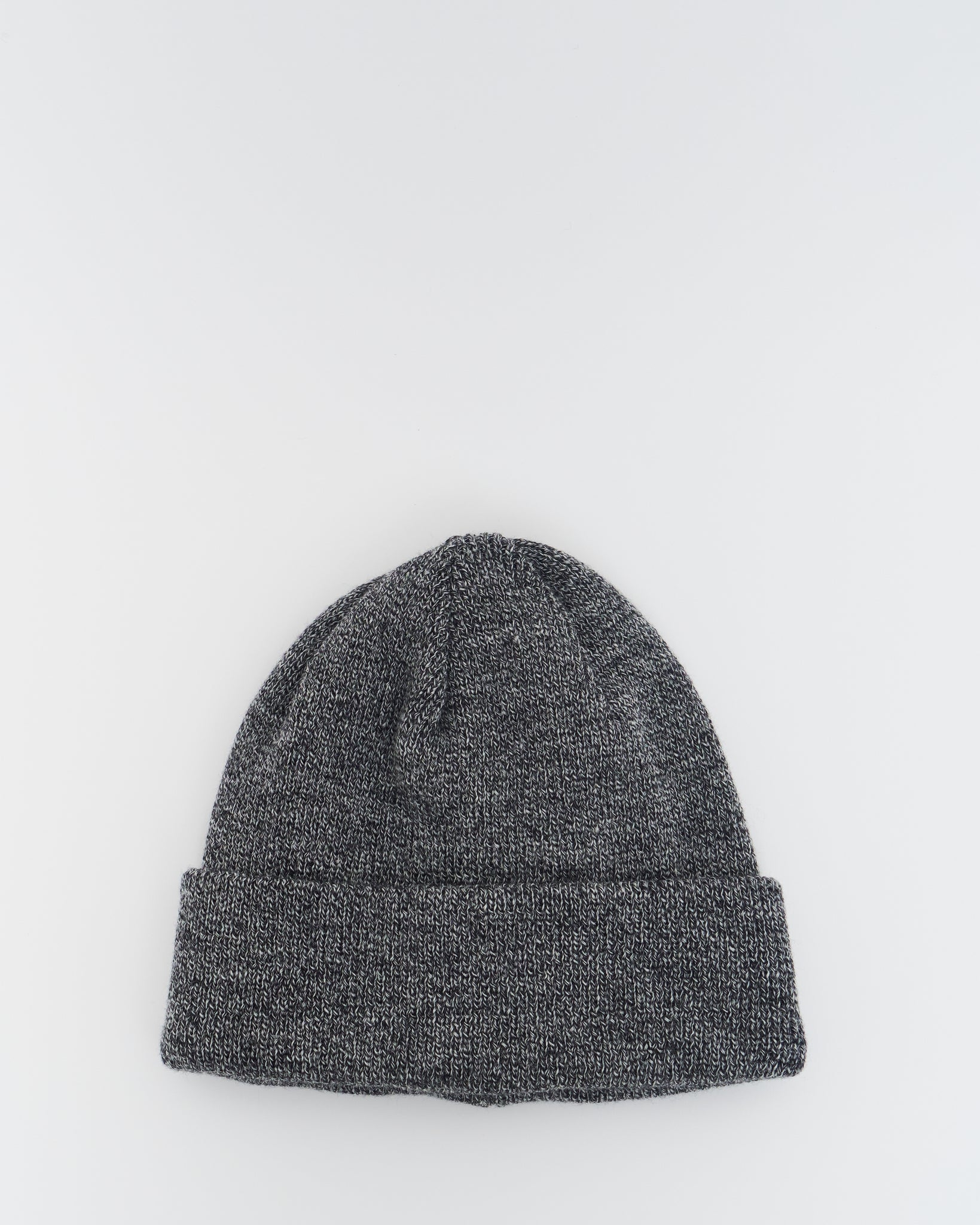 Wool Knit Big Watch Cap, Heather Gray