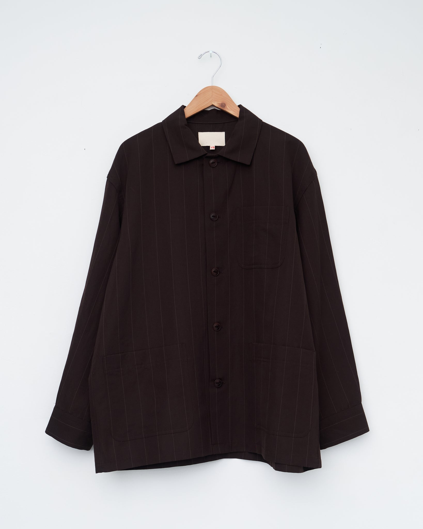 Wool / Linen Work Shirt, Brown