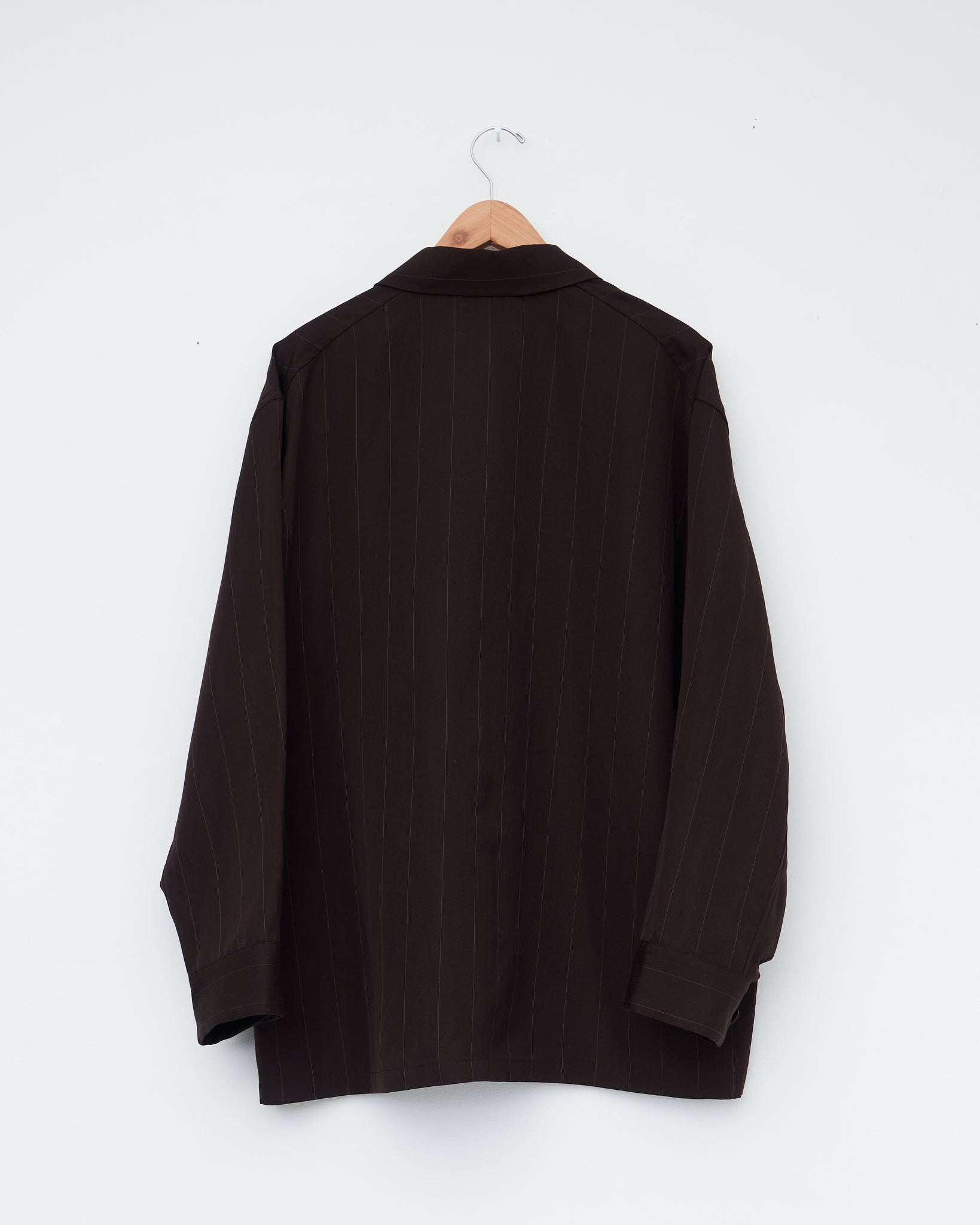 Wool / Linen Work Shirt, Brown