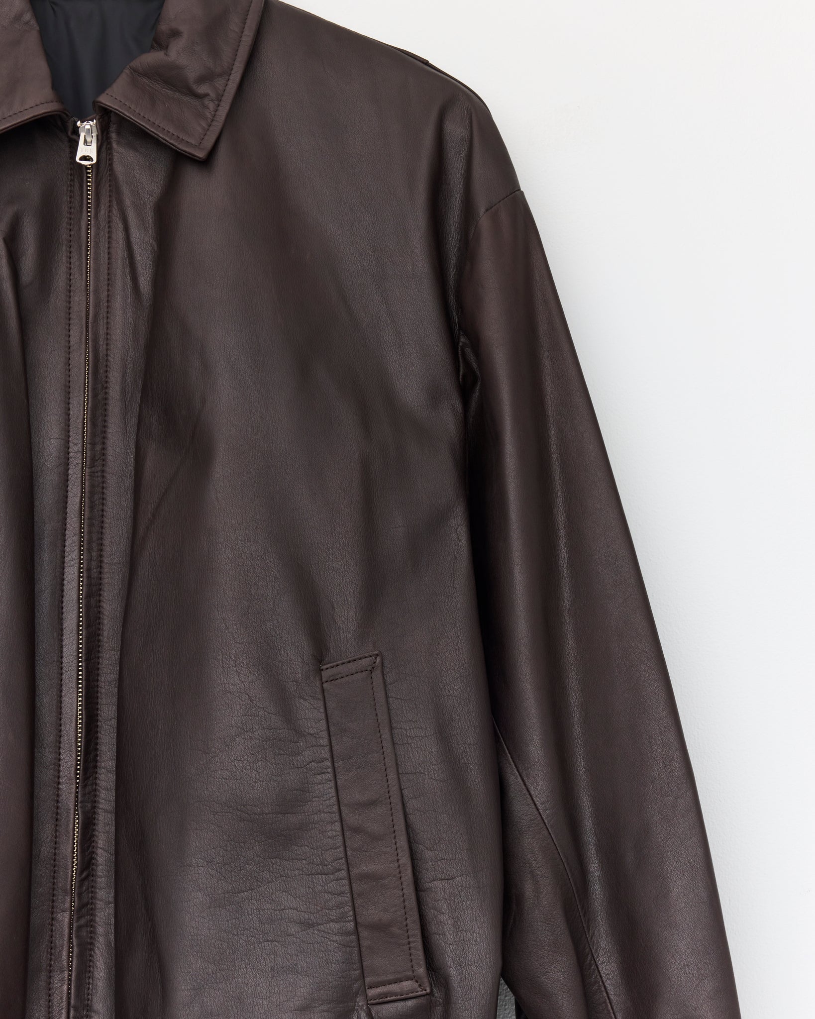 Zip Blouson, Brown