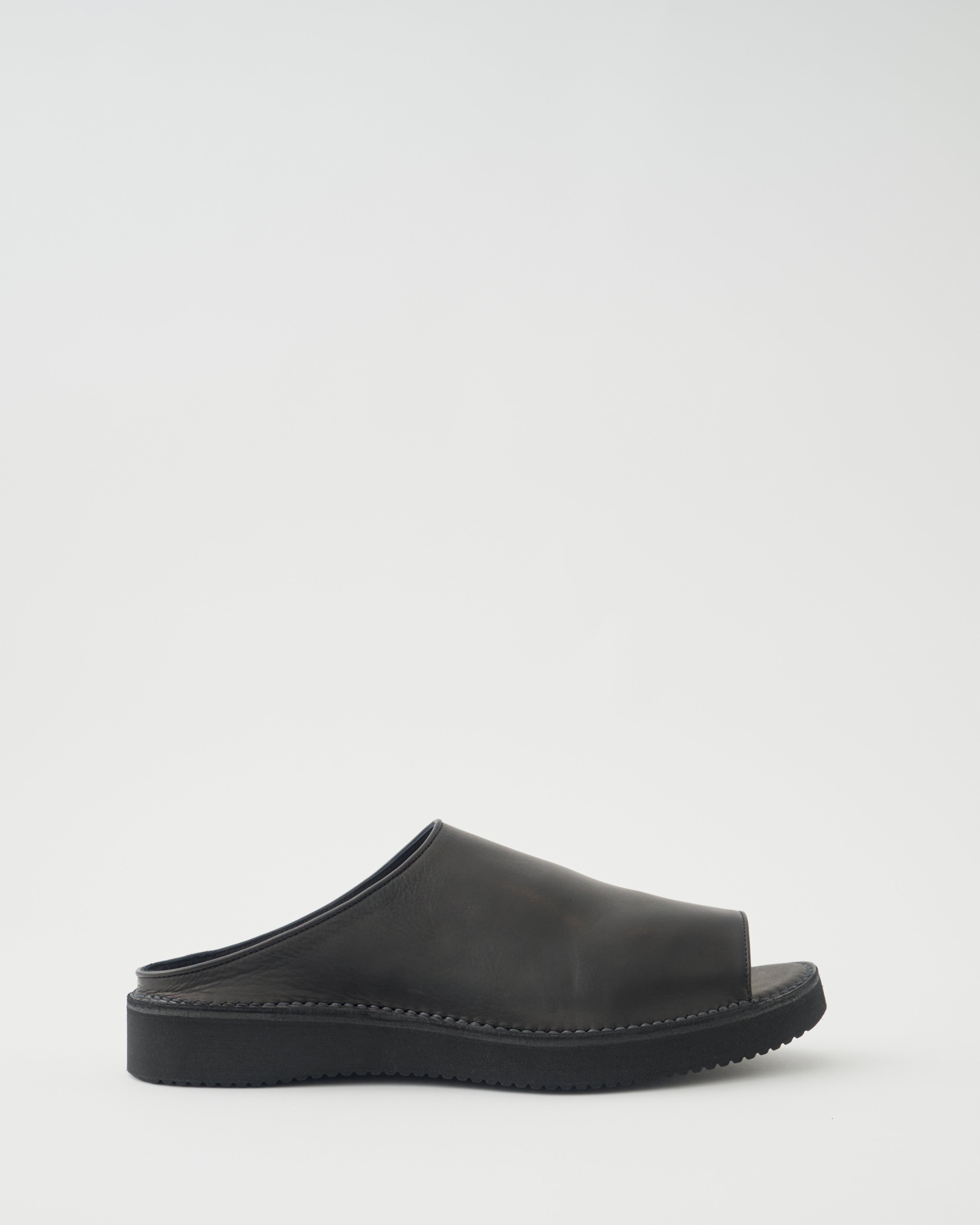 Yoko Sakamoto Cow Leather Sandals, Black – Colbo