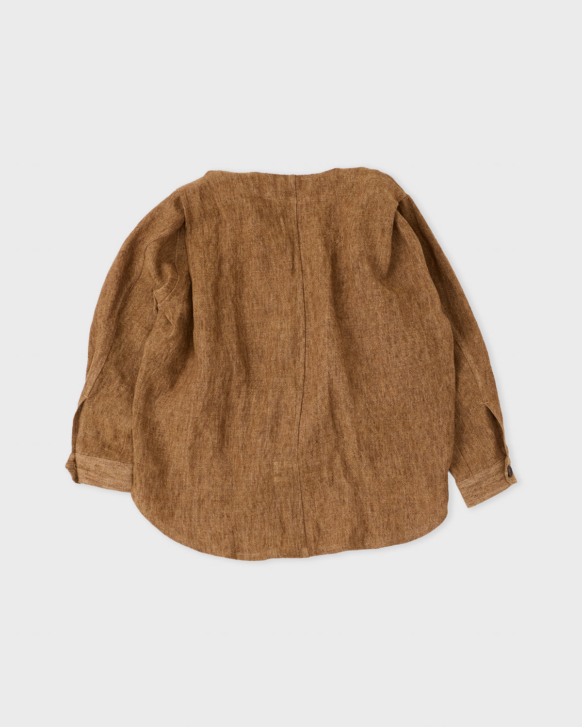 Colbo A.T Jacket in spice linen, back, flat lay