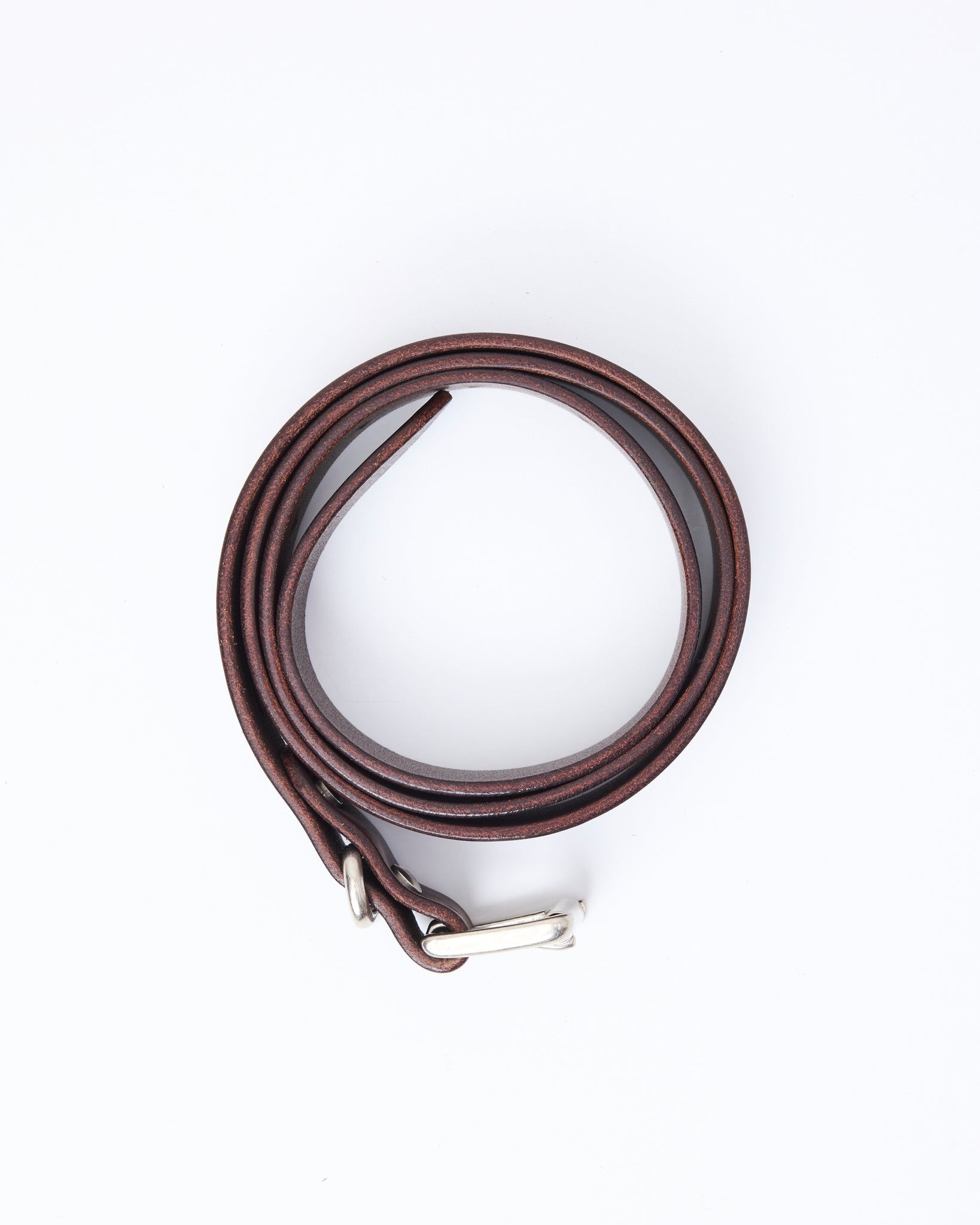 Standard Belt Wide, Brown × Silver