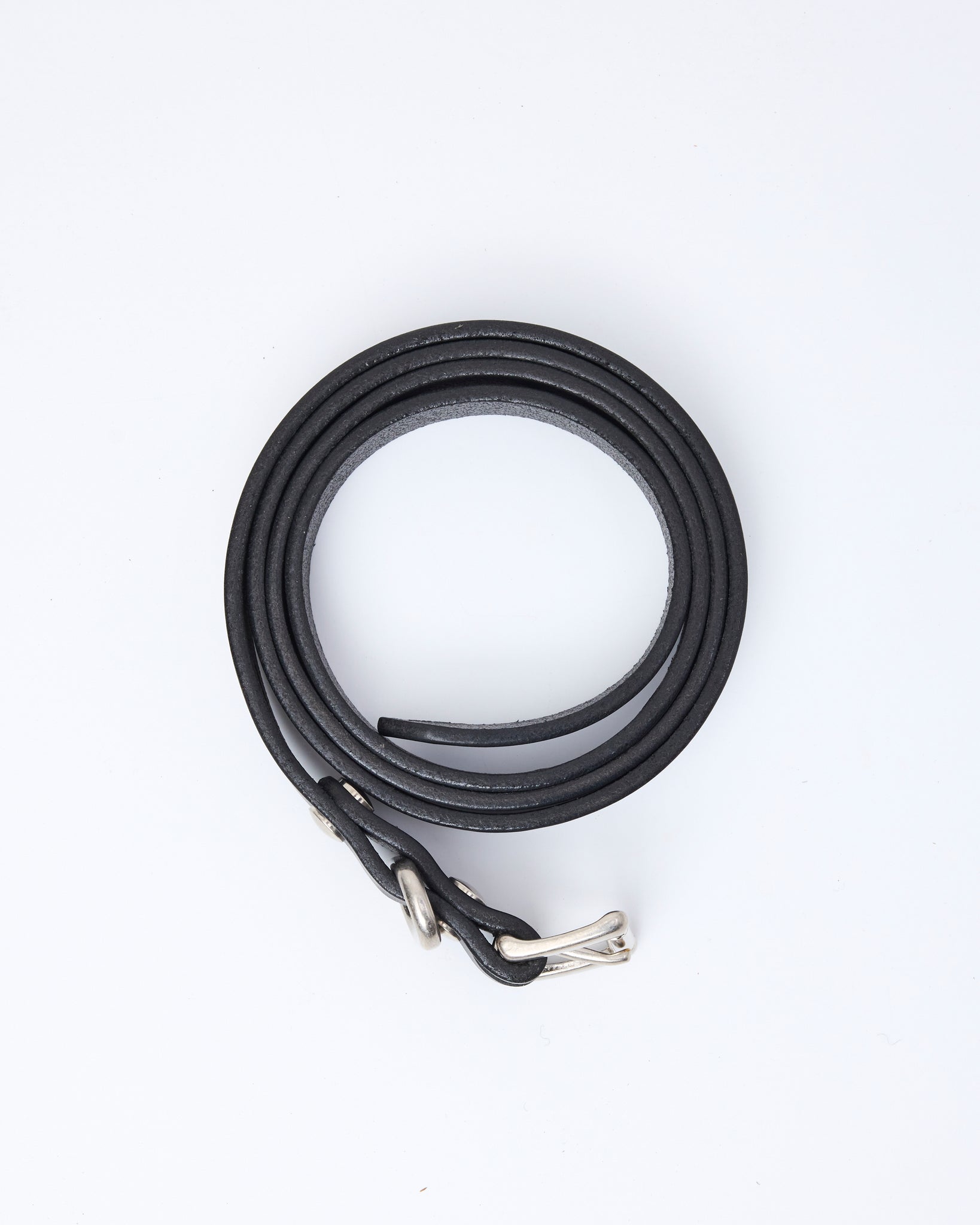 Standard Belt Slim, Black × Silver