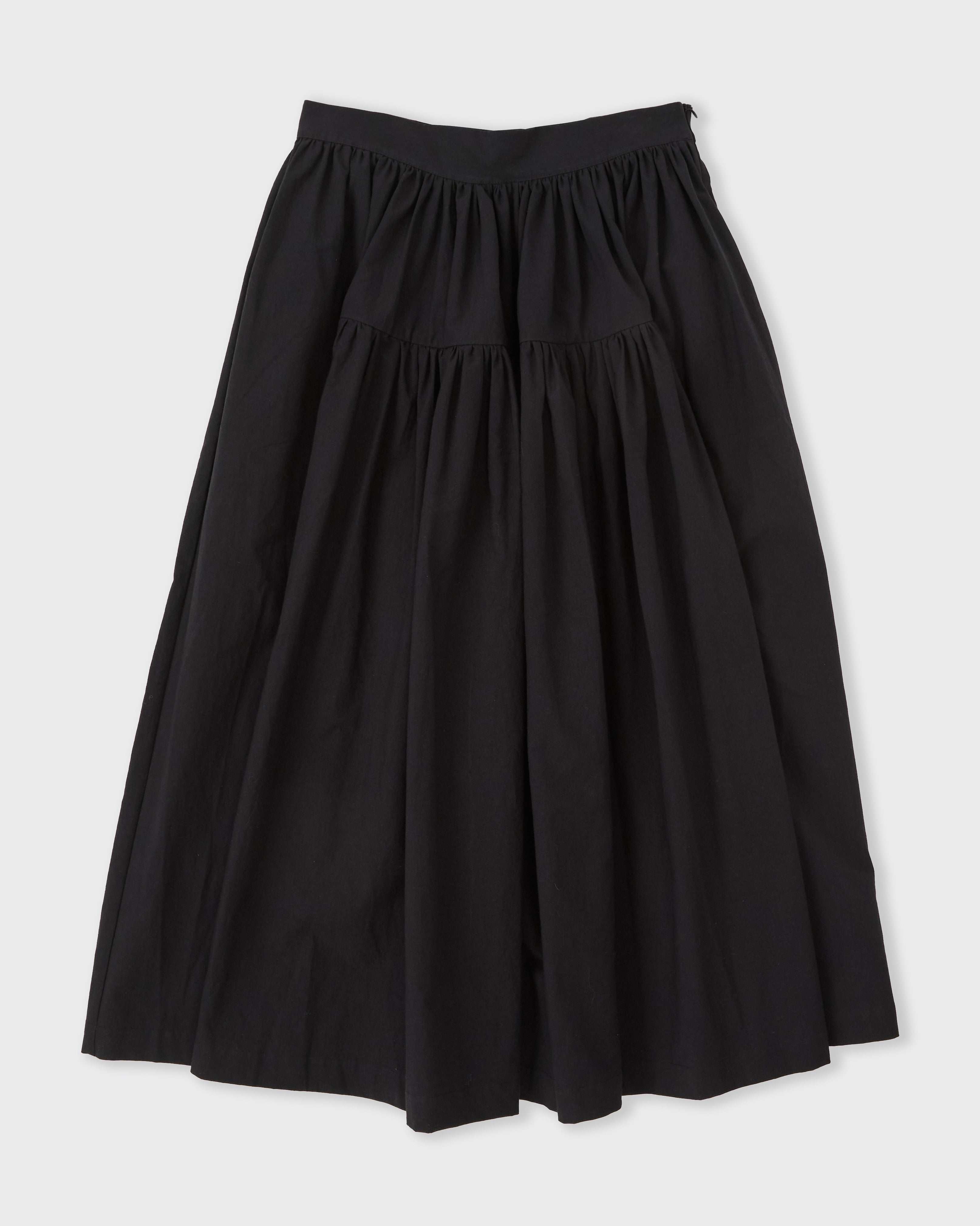 Japanese Cotton Panel Skirt, Black – Colbo