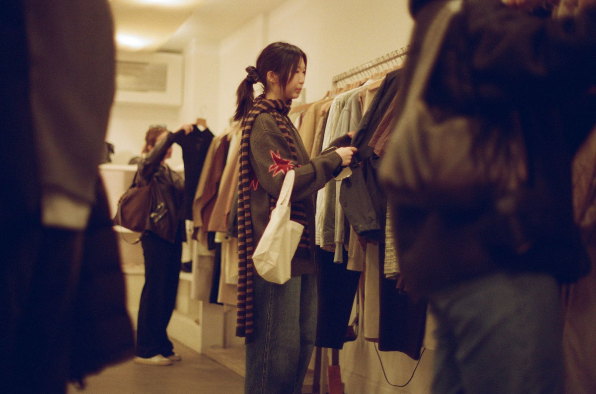 Browsing the rails at 51 Orchard Street