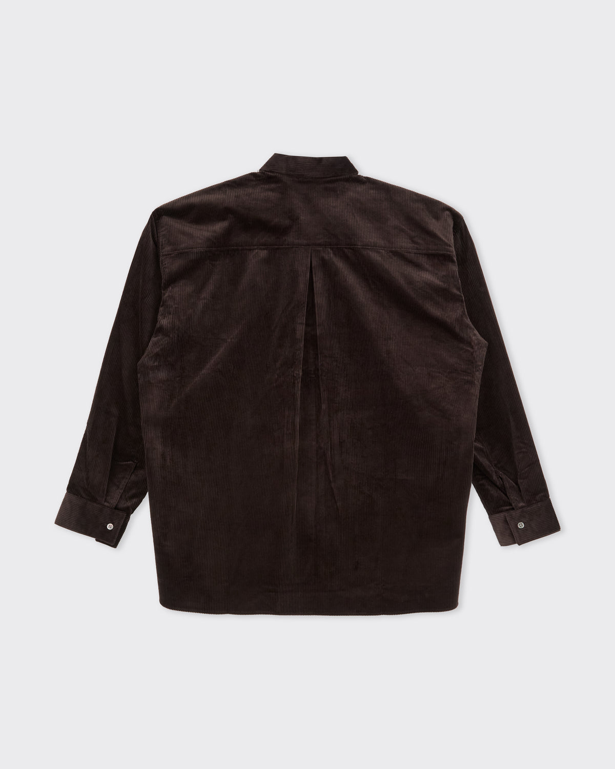 Polyploid Shirt Jacket in dark brown, back