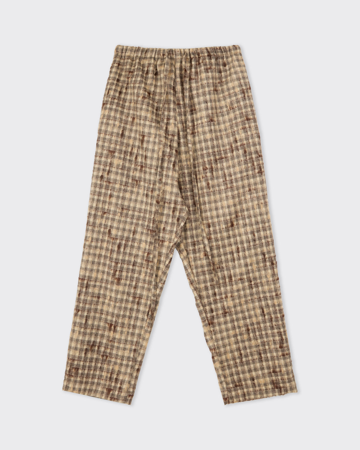 Colbo Light Pants in tweed check 3D, back