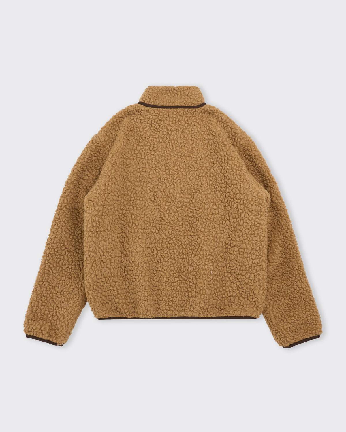 Ranra River Wool Fleece Jacket in sand, back