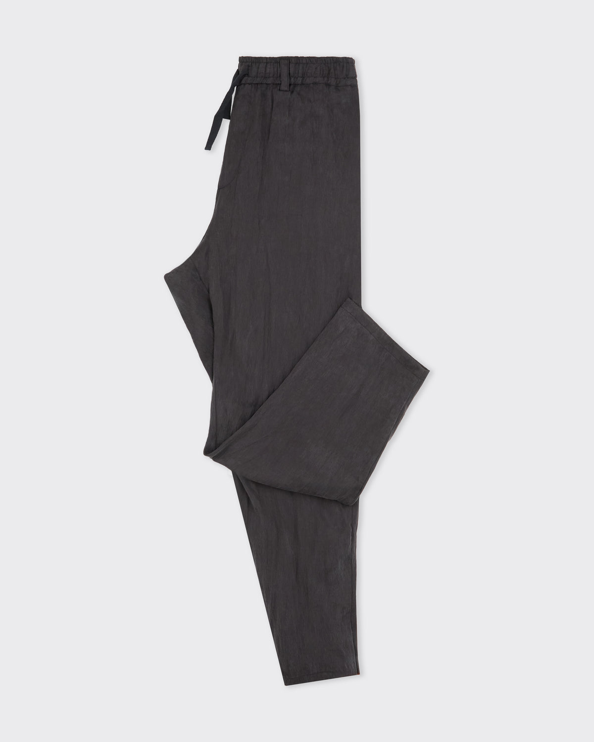 Polyploid Night Wear Pants in smoke black, front detail