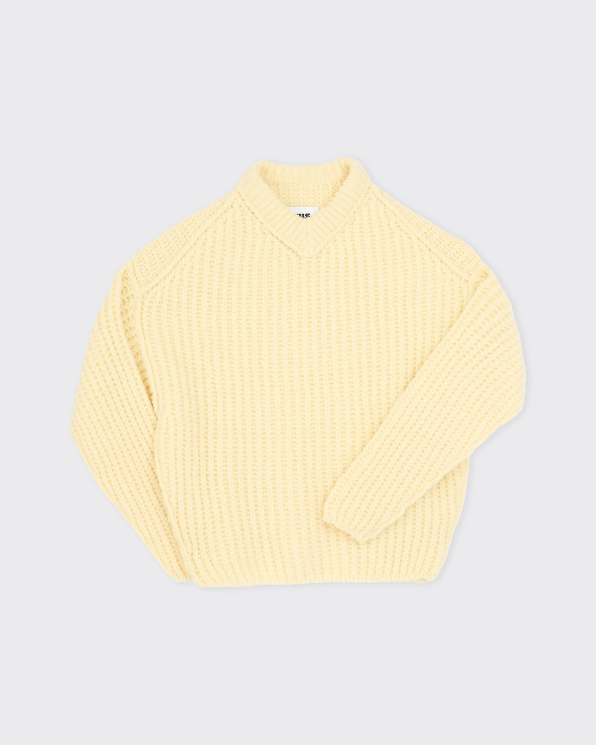 RUS Nemoto Sweater in butter, front detail
