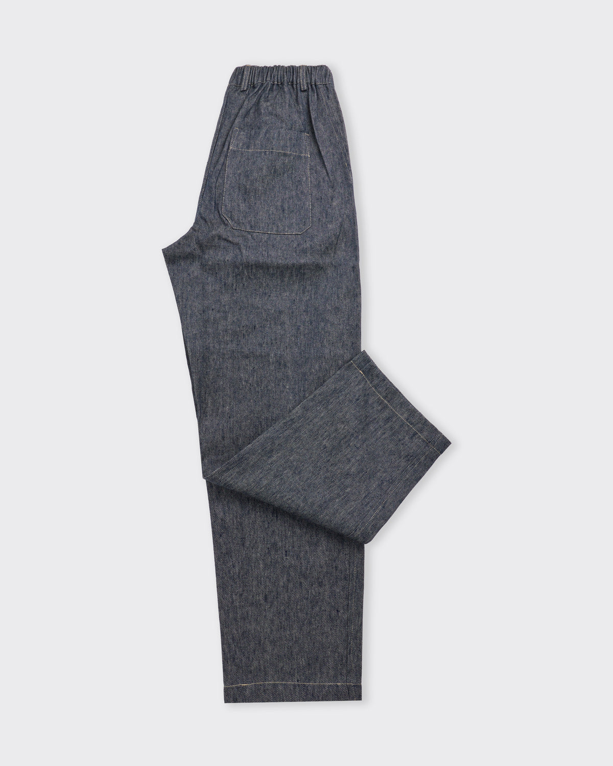 Wanze Easy Trouser in linen cotton denim, side