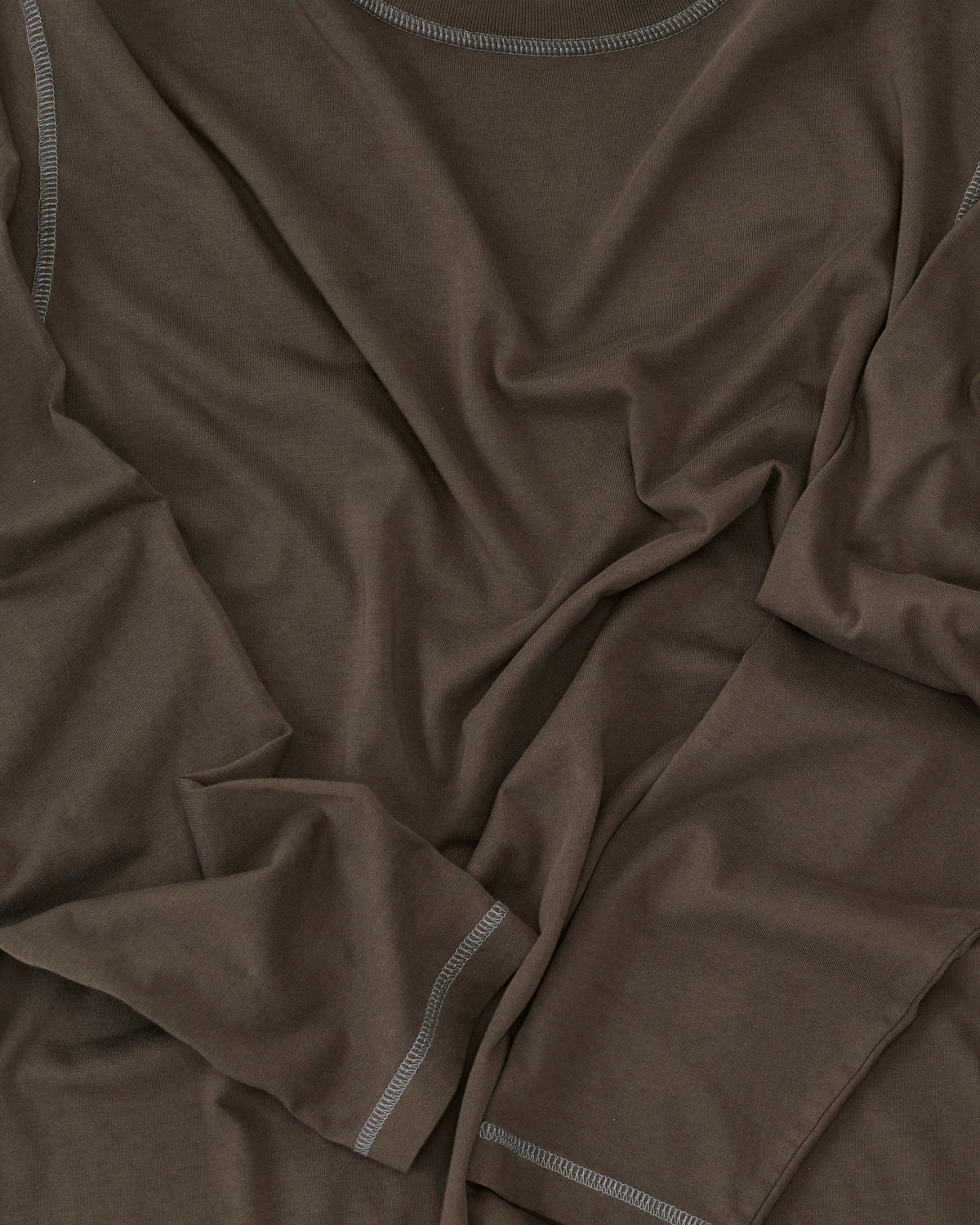 Another Aspect T-Shirt 3.0 in brown/navy, detail
