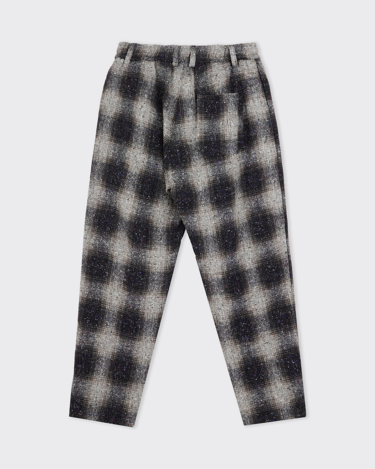 Polyploid Night Wear Pants in charcoal check, detail