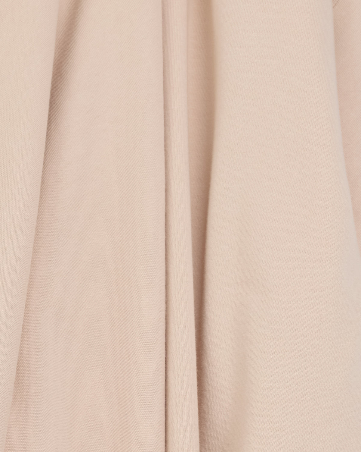 Colbo long sleeve T-shirt in distressed blush cotton, fabric close-up